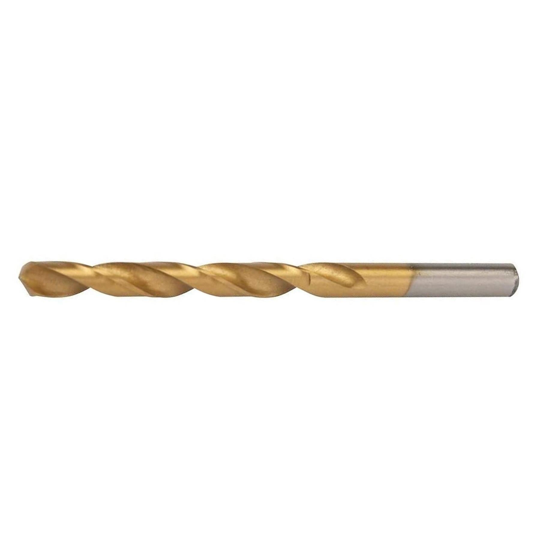 Hss Titanium-Coated Drill Bits 8.0mm Durable High Speed Metal Wood Plastic
