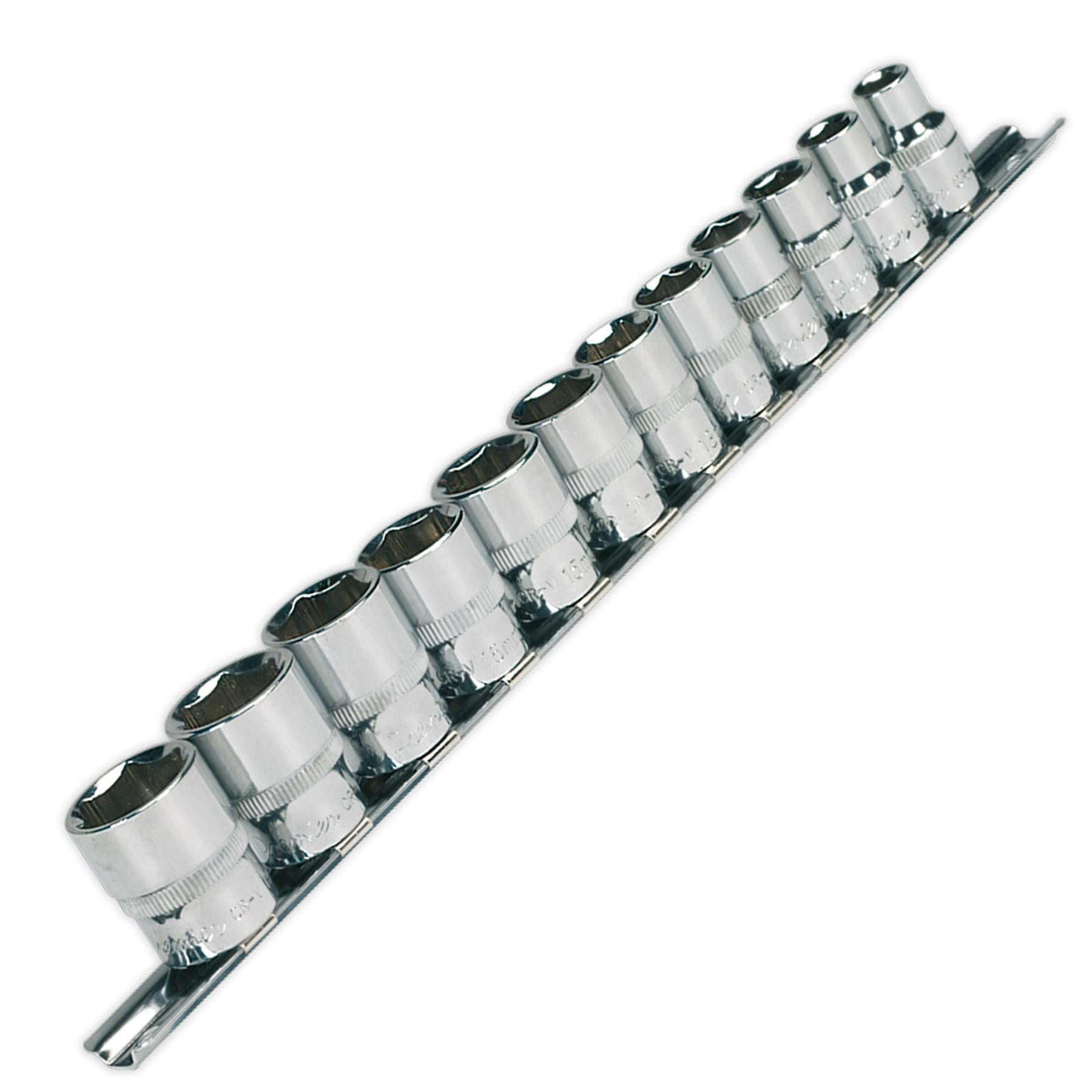 Sealey WallDrive Socket Set 12 Piece 3/8" Square Drive