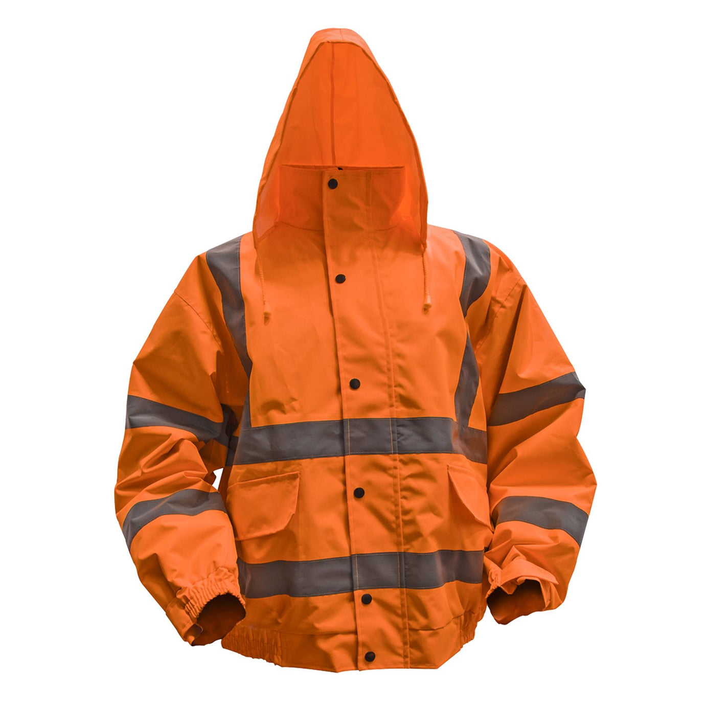 Sealey High Visibility Orange Jacket Reflective Waterproof Workwear XL - 802XLO