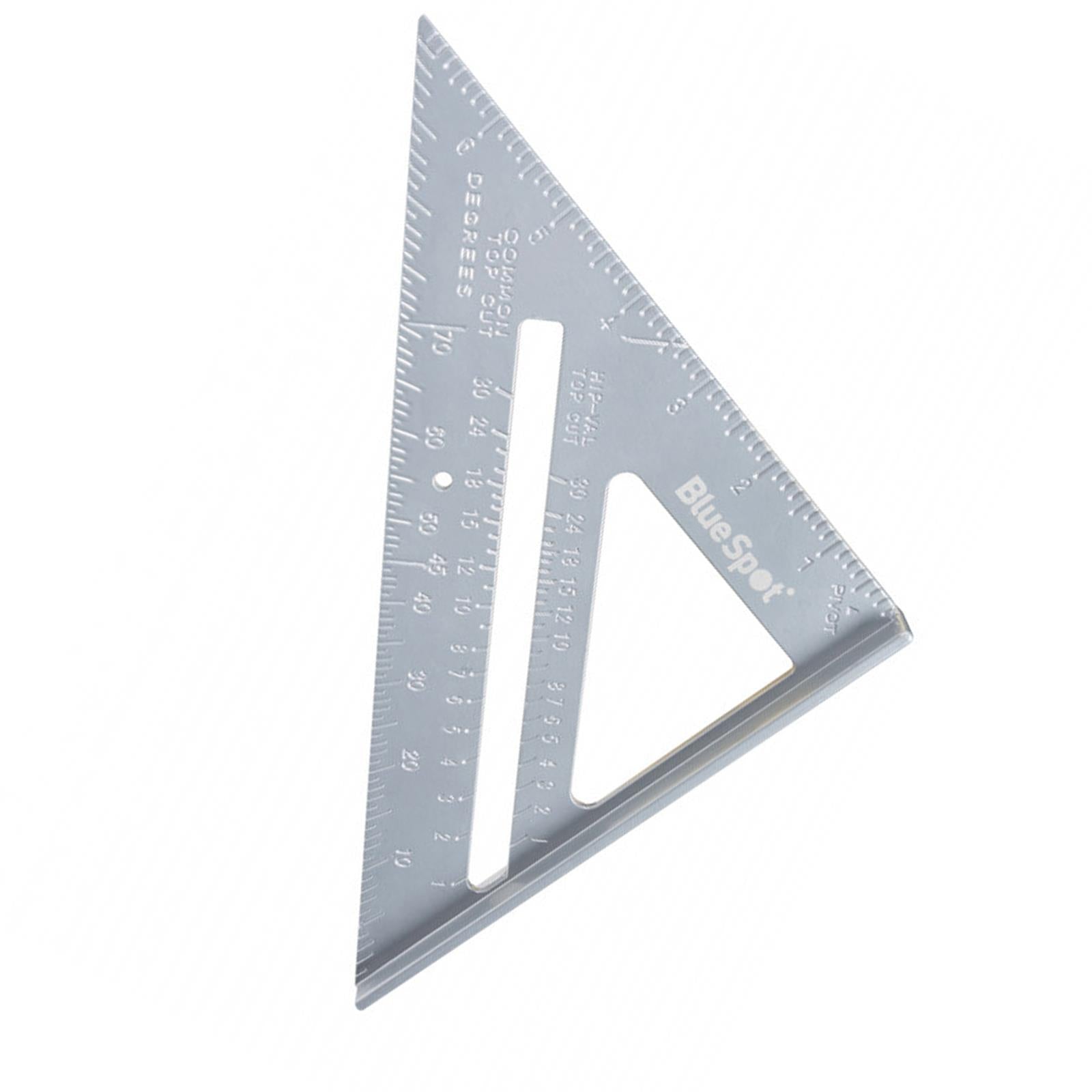 BlueSpot 150mm 6" Aluminium Speed Square Roofing Rafter Angle Measure Guide