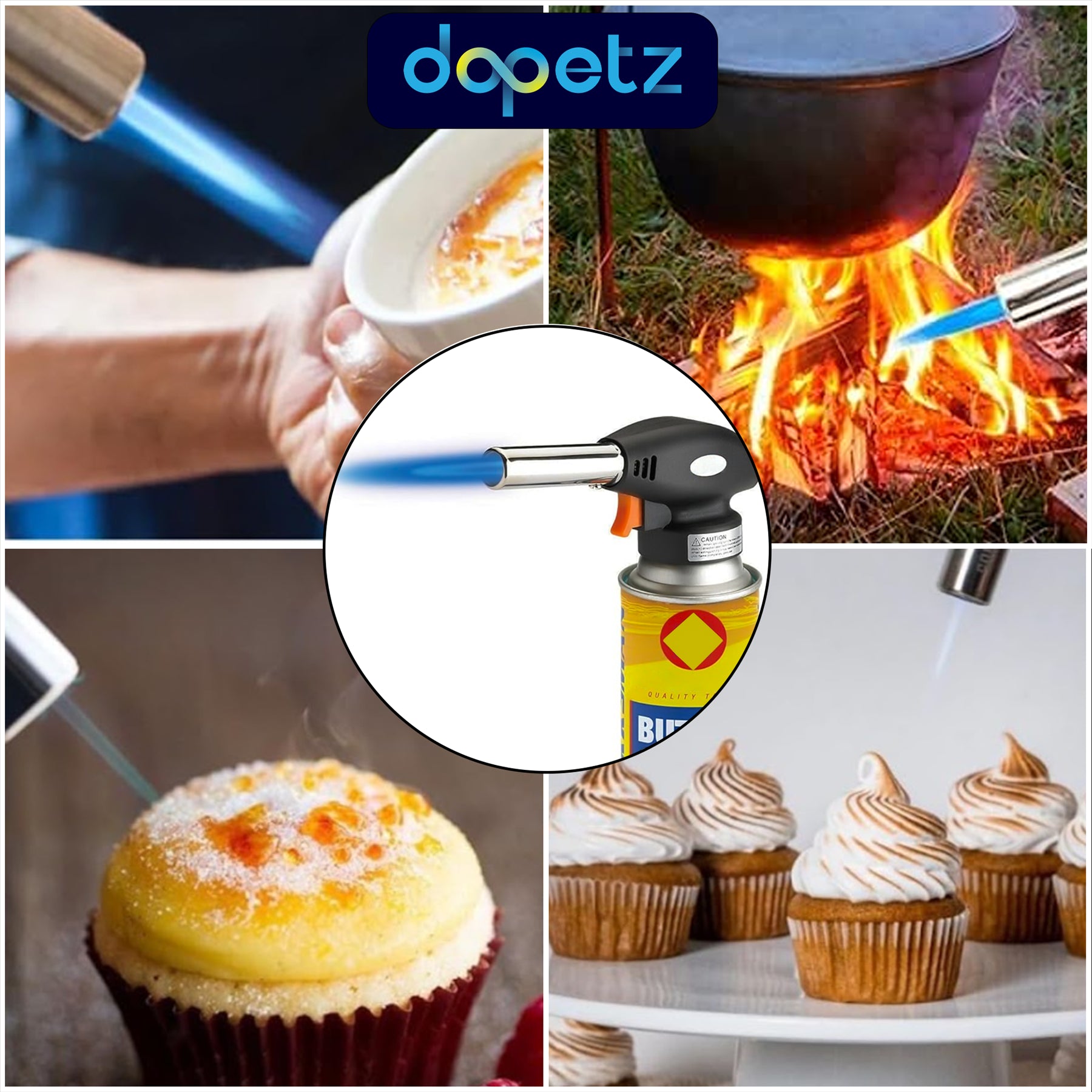 Blow Torch Burner Welding Auto Ignition Soldering BBQ Flame Thrower MultiPurpose