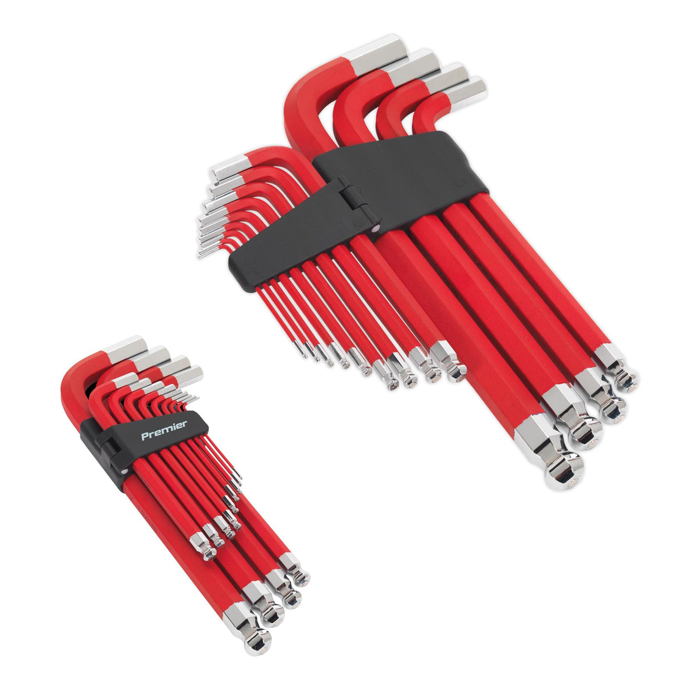 Sealey Jumbo Ball-End Hex Key Set 13pc Anti-Slip - Metric