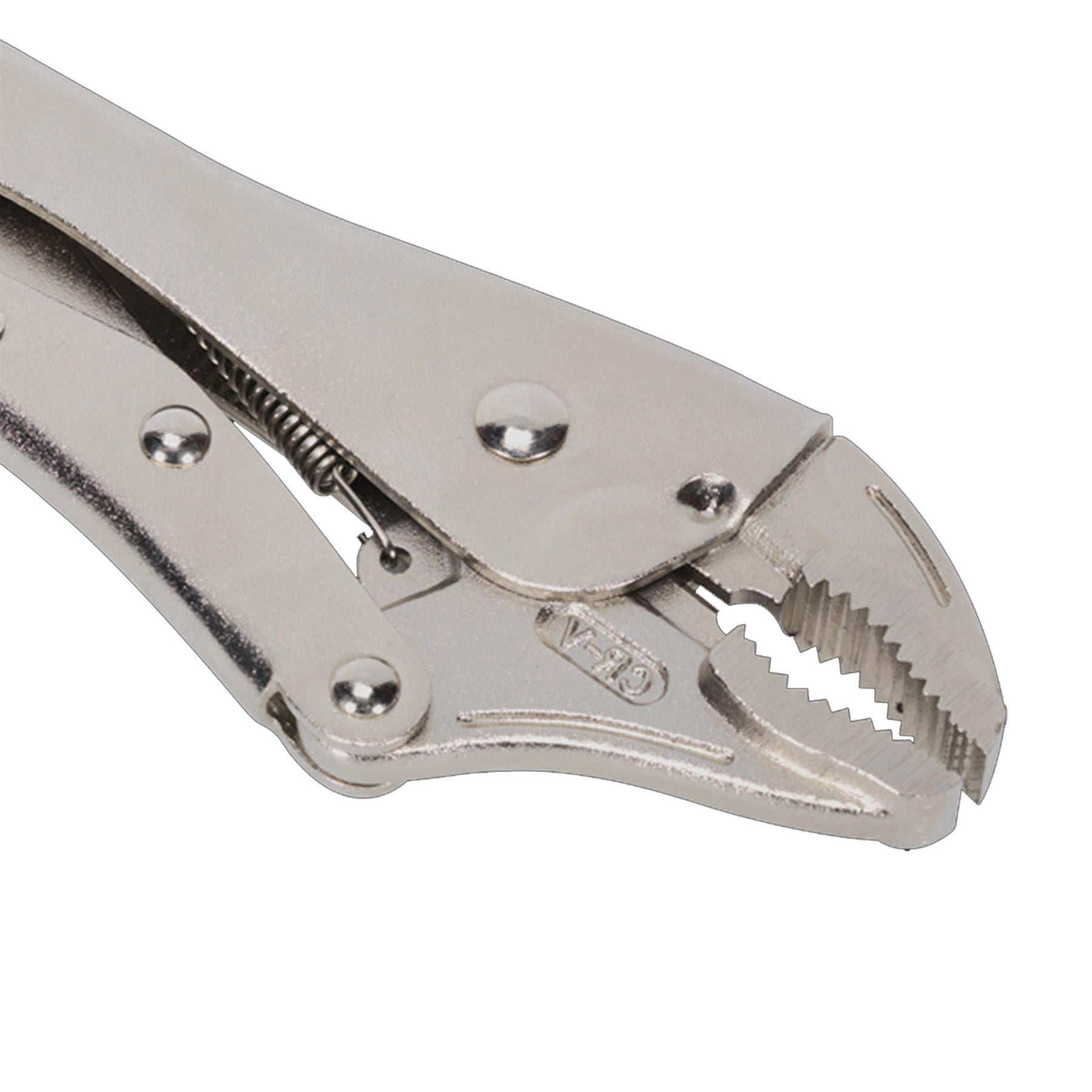 Sealey Locking Pliers Curved Jaws 230mm 0-45mm Capacity