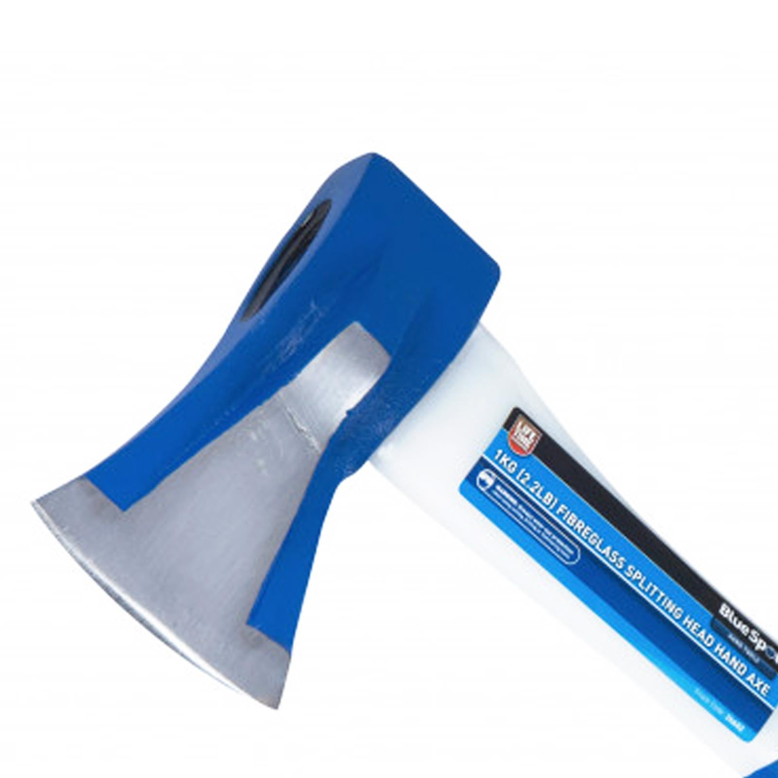 BlueSpot Splitting AXE Hatchet Fibreglass Handle Shaft Chopper Split Wood Hand Tools