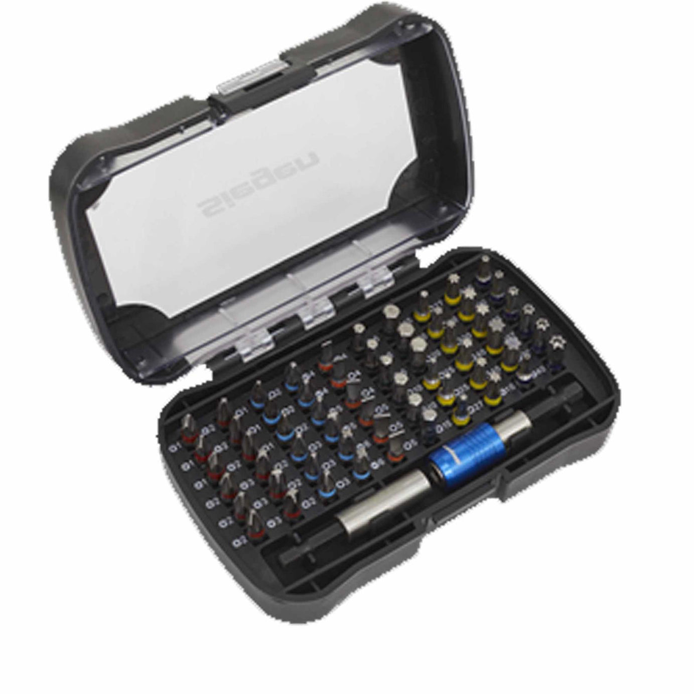 Sealey Power Tool Bit Set 62pc Colour-Coded S2