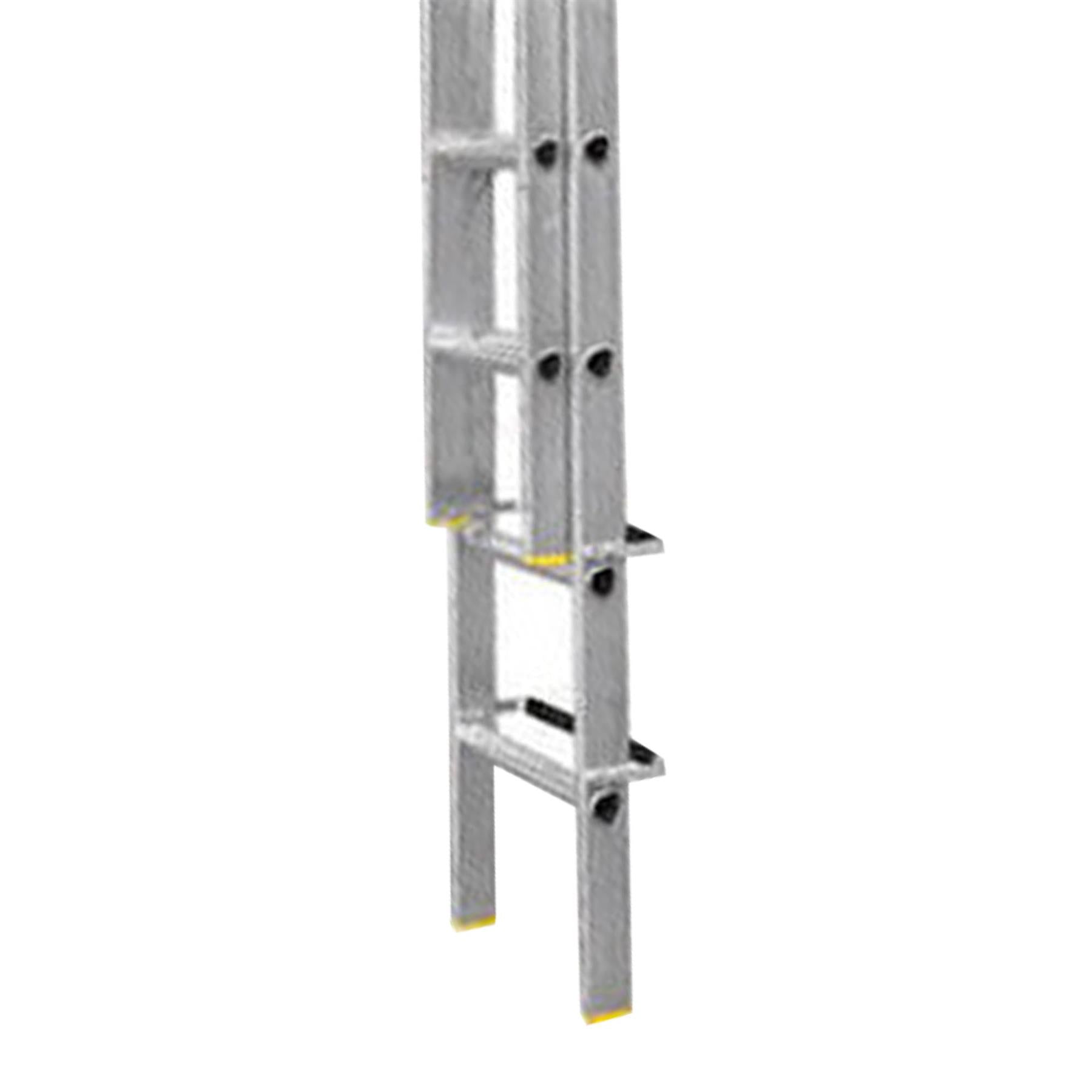 Dapetz PRo 8 + 9 Rung Roof Ladder 3.1m - 4.2m, With Ridge Hooks, Double Section