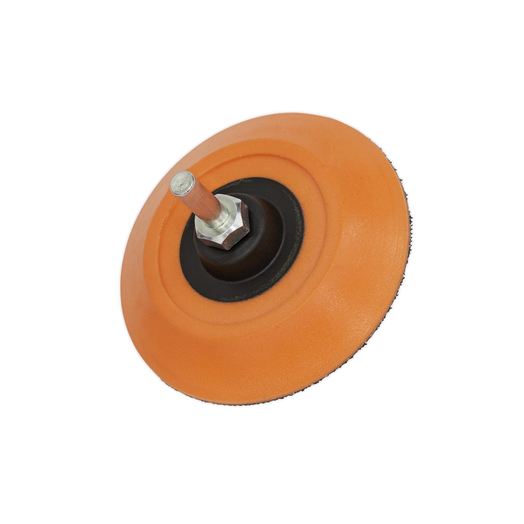 Sealey Hook-and-Loop Backing Pad Ø75mm 6mm Shaft Garage Workshop DIY