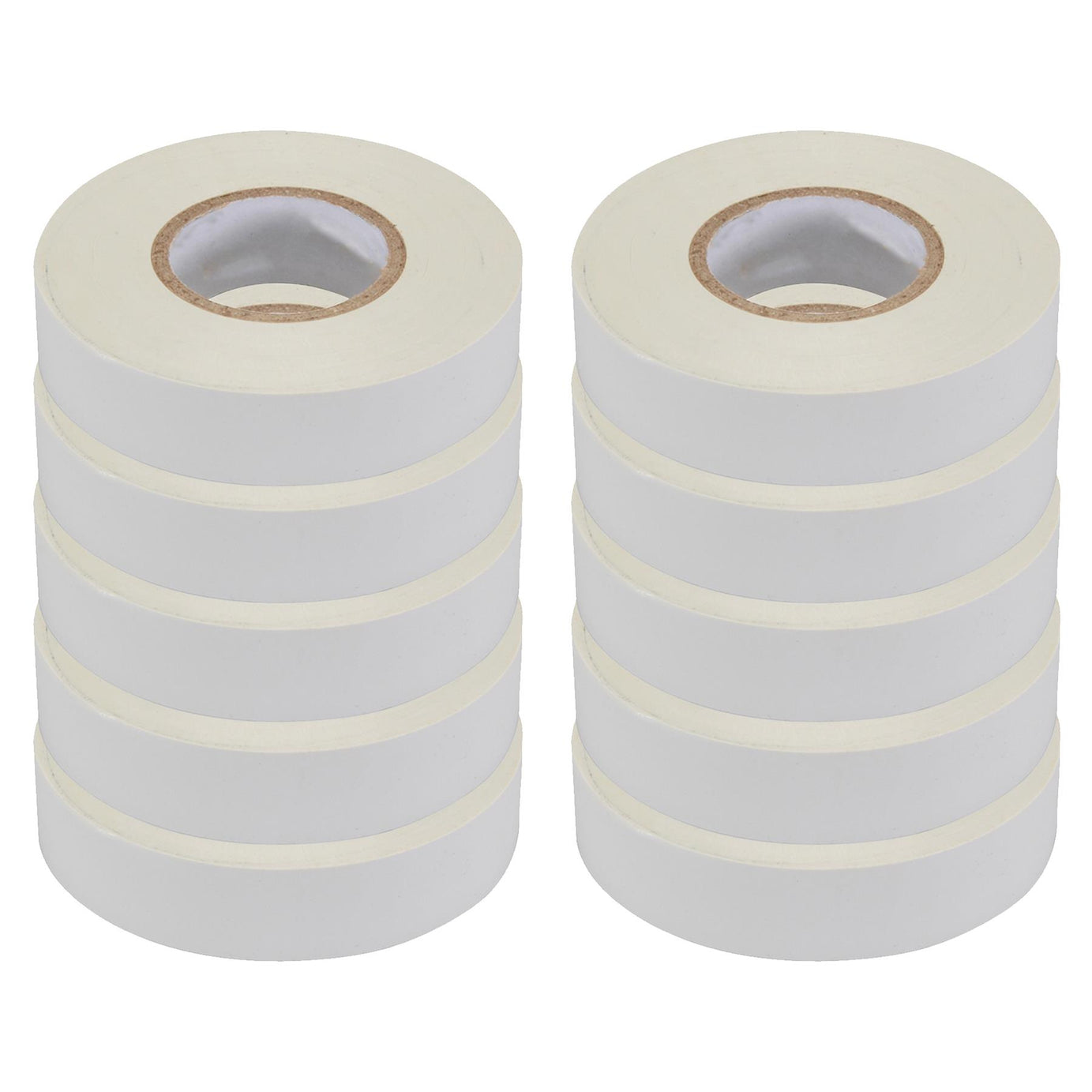 Electrical Pvc Insulation Insulating Tape 22m Flame Retardant Rolls White 10 Rolls