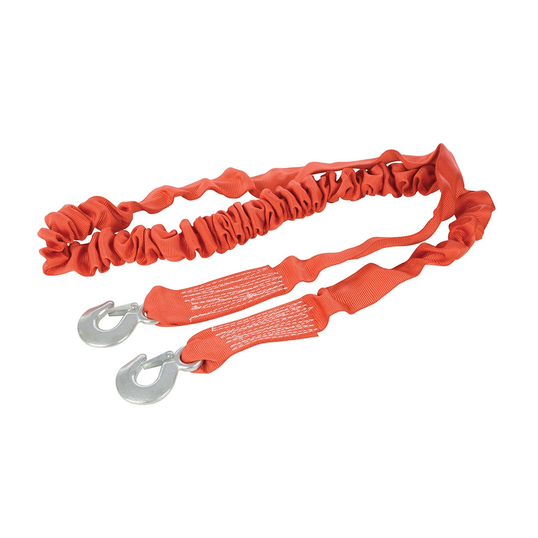 Retaining Rope Elasticated Tow Rope 4 Tonne - 4M X 50mm Forged Hooks & Hook-Retaining ...