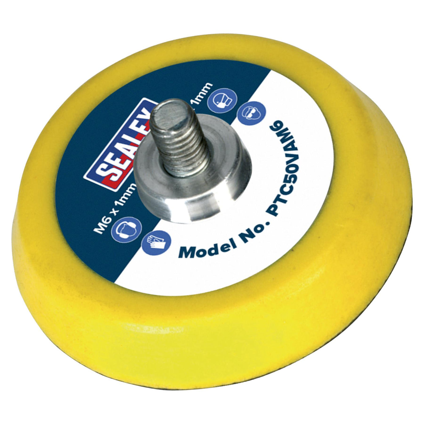 Sealey Hook-and-Loop Backing Pad 50mm M6 x 1mm