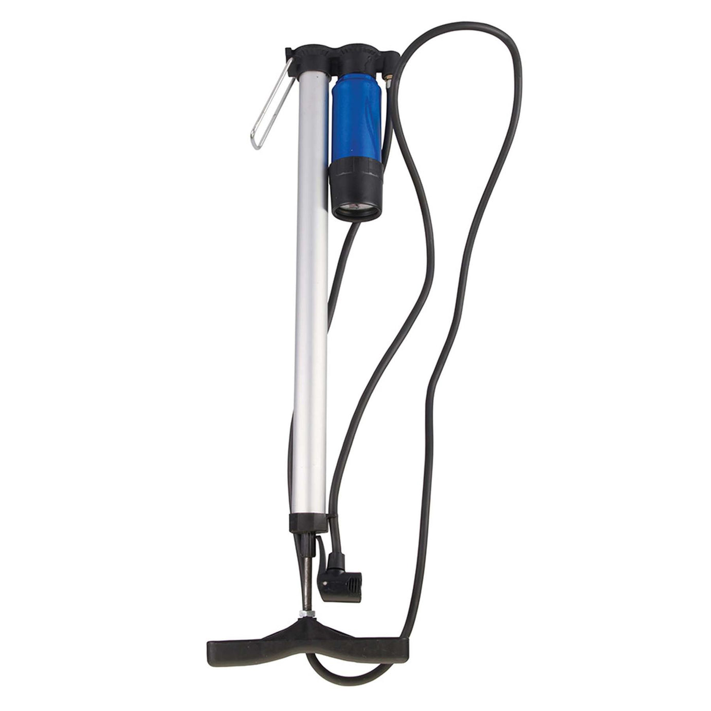 BICYCLE TRACK TYRE PUMP PRESTA SCHRADER WITH PRESSURE GAUGE
