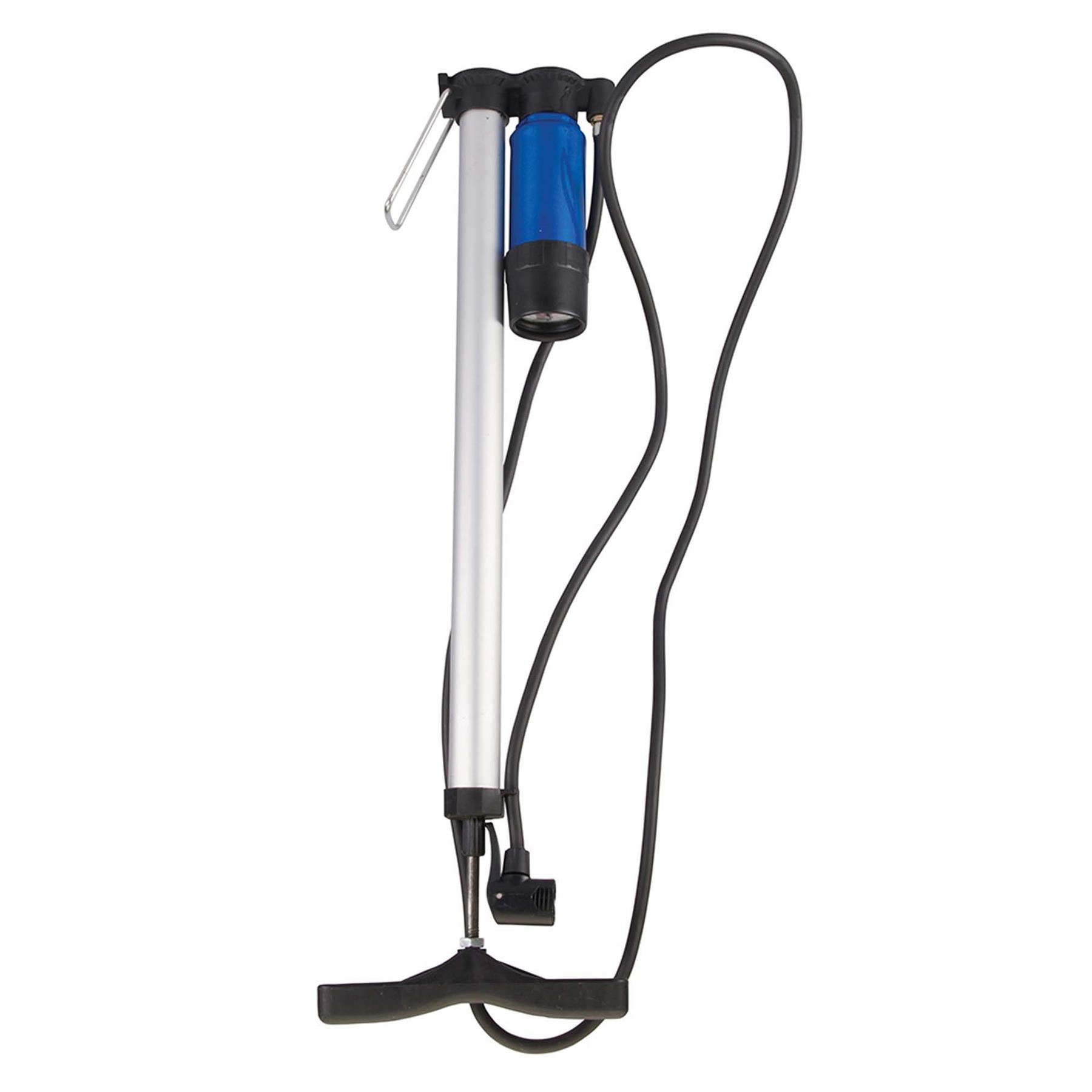 BICYCLE TRACK TYRE PUMP PRESTA SCHRADER WITH PRESSURE GAUGE