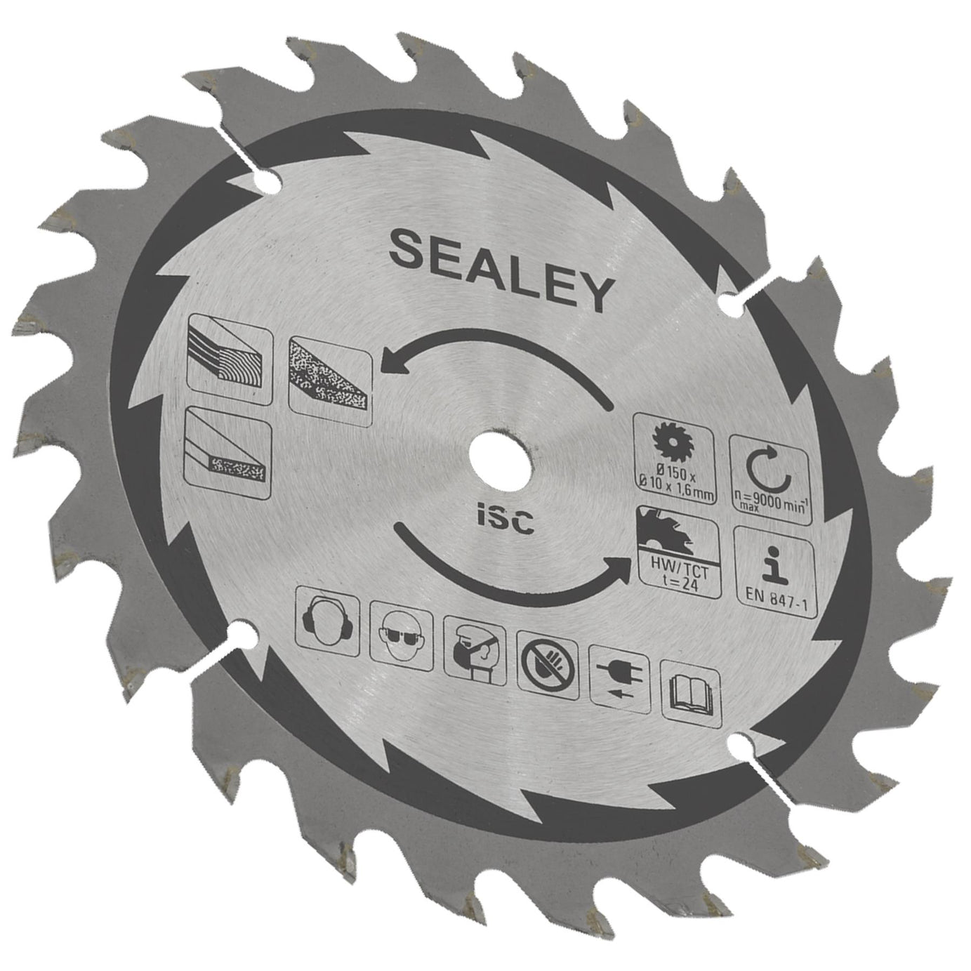 Sealey Cut-Off Saw Blade 150 x 1.6mm/10mm 24tpu