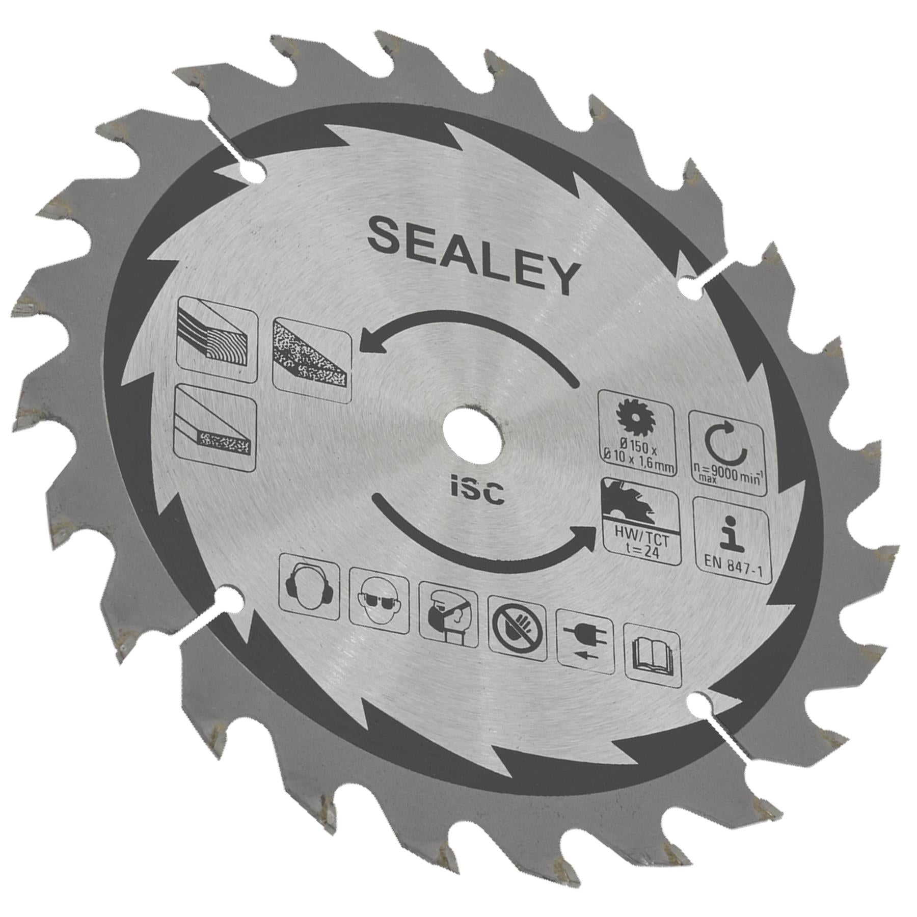 Sealey Cut-Off Saw Blade 150 x 1.6mm/10mm 24tpu