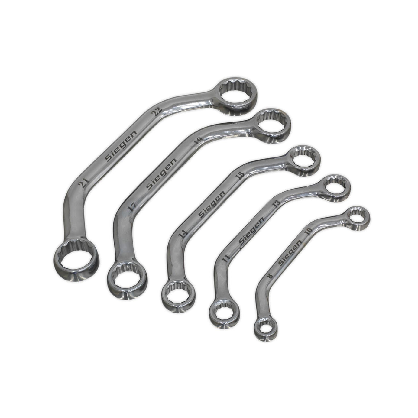 Sealey Obstruction Spanner Set 5pc Metric