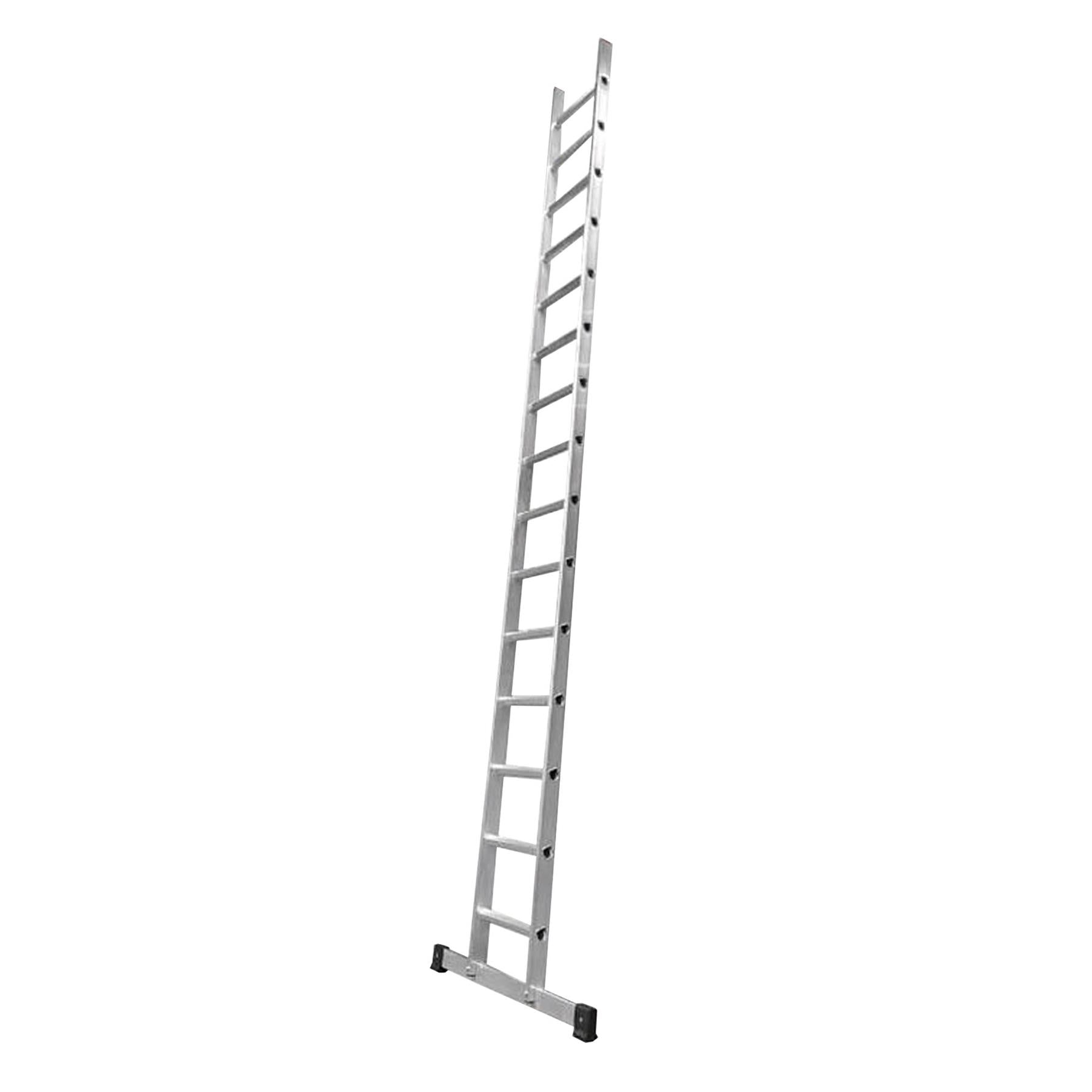 Dapetz 21 Rung Aluminium Extension Ladder 5.5m, Single Section, Made In Uk
