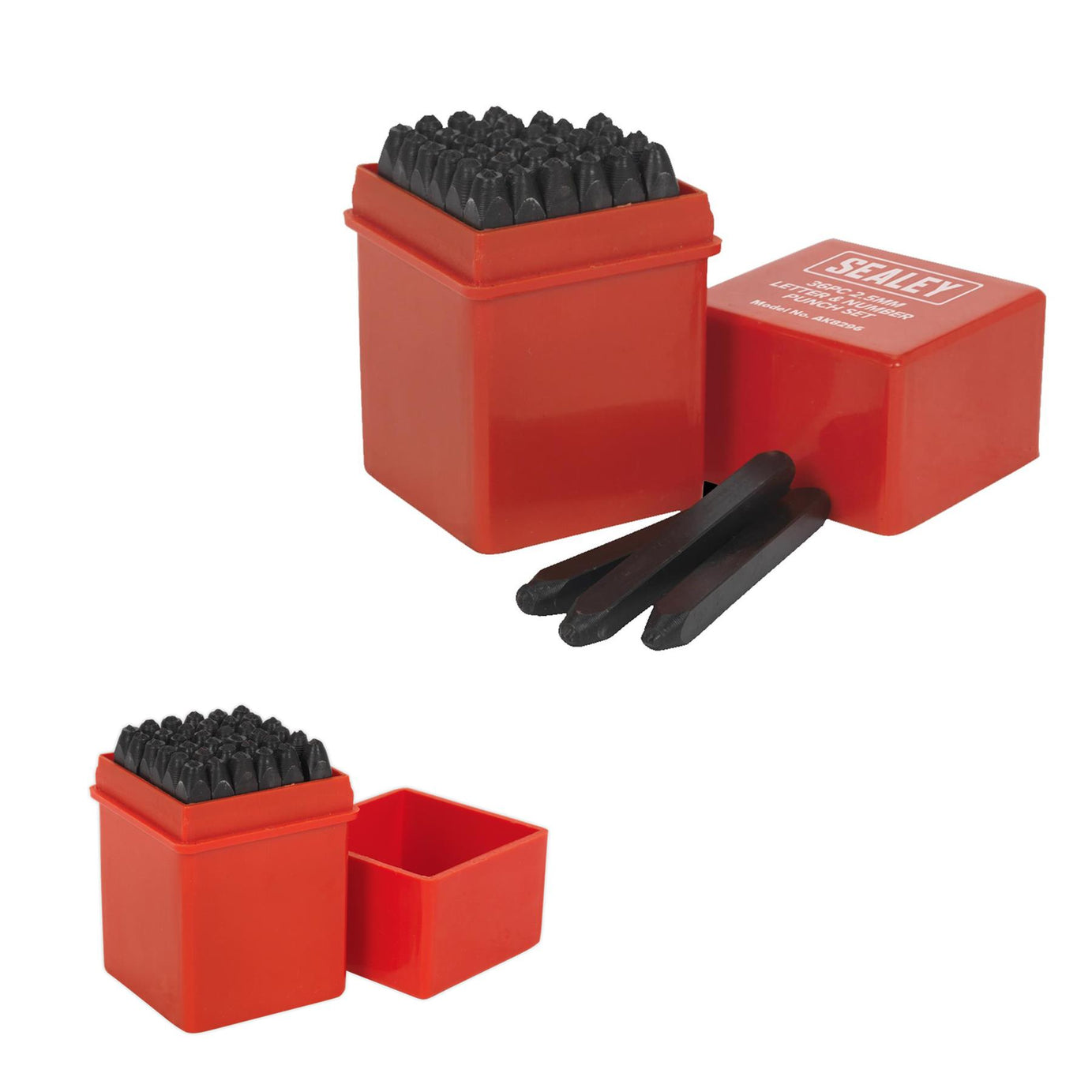 Sealey Letter & Number Punch Set 36pc 2.5mm