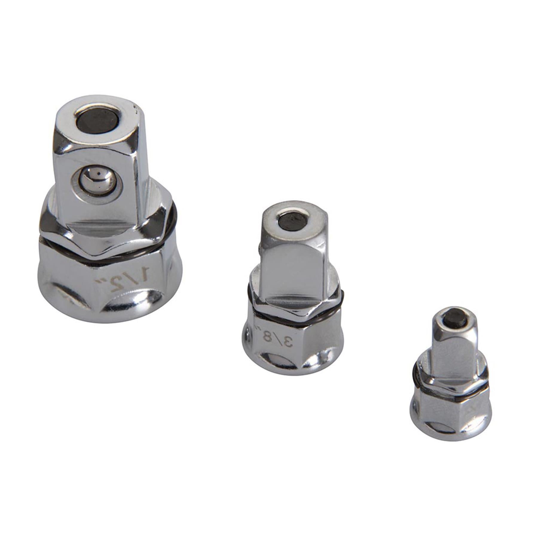 3Pce Ratchet Spanner Adaptor Set Converts Ratchet Spanners Into Ratchets