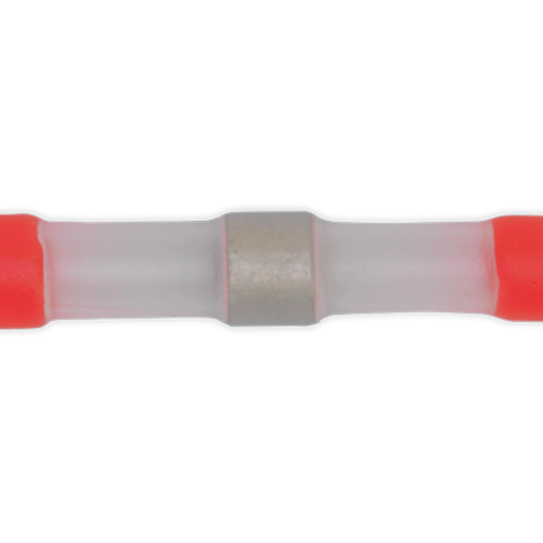Sealey Heat Shrink Butt Connector 22-18 AWG Red Pack of 25