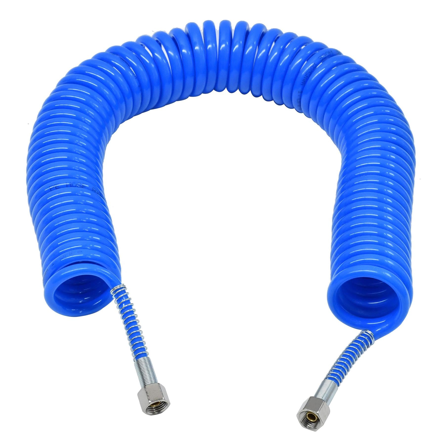Coiled Air Hose 10M Air Tools Hose With 1/4" BSP Female Nut End Fittings 10 Bar