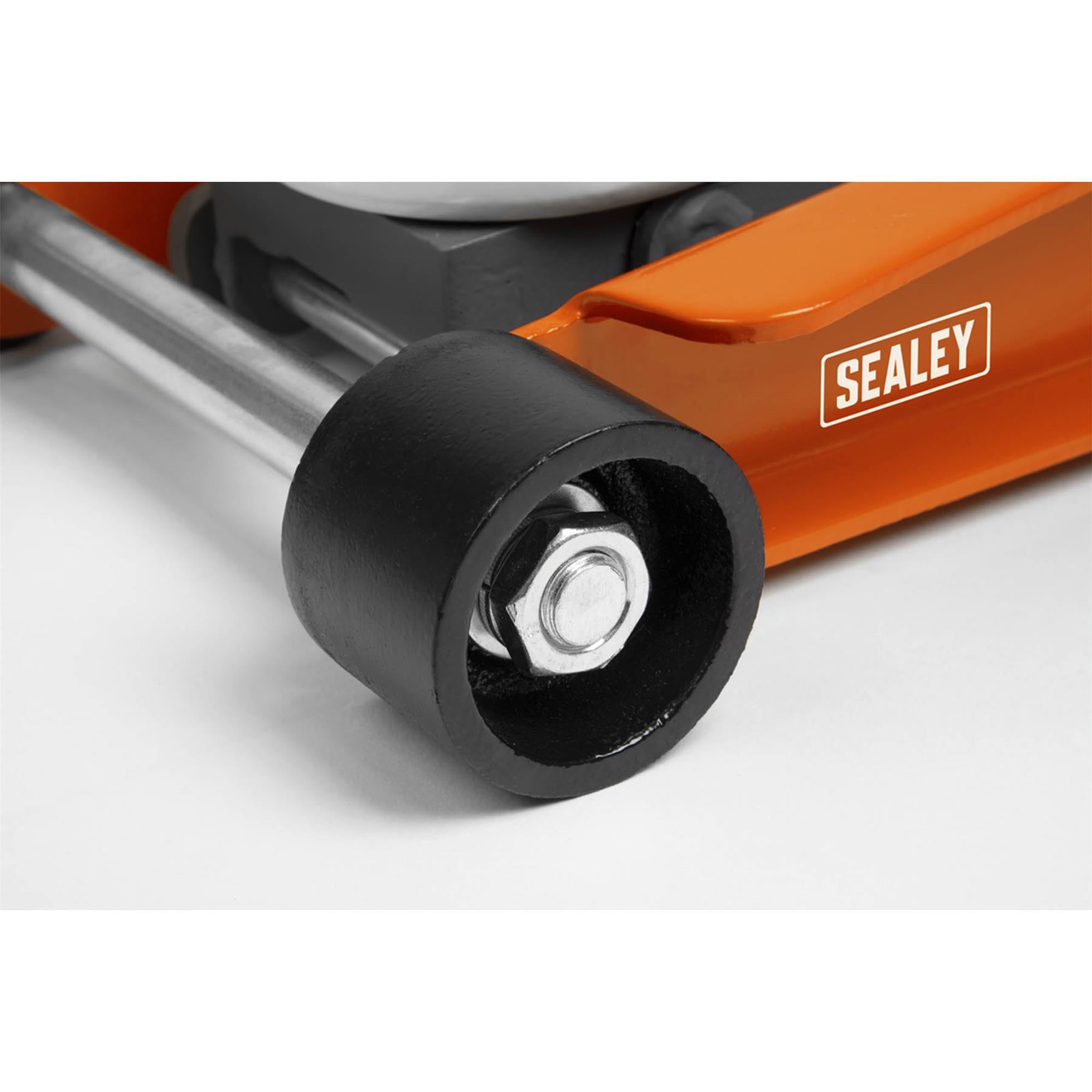 Sealey Trolley Jack 2.25tonne Low Entry Rocket Lift Orange
