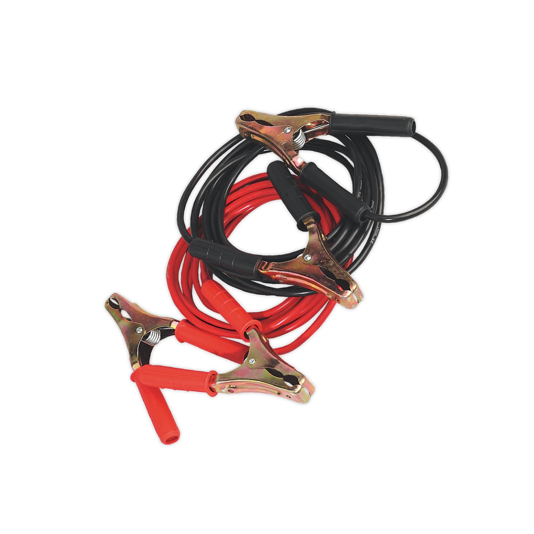 Sealey Booster Cables Heavy-Duty Clamps - 25mm x 5m Copper 600A