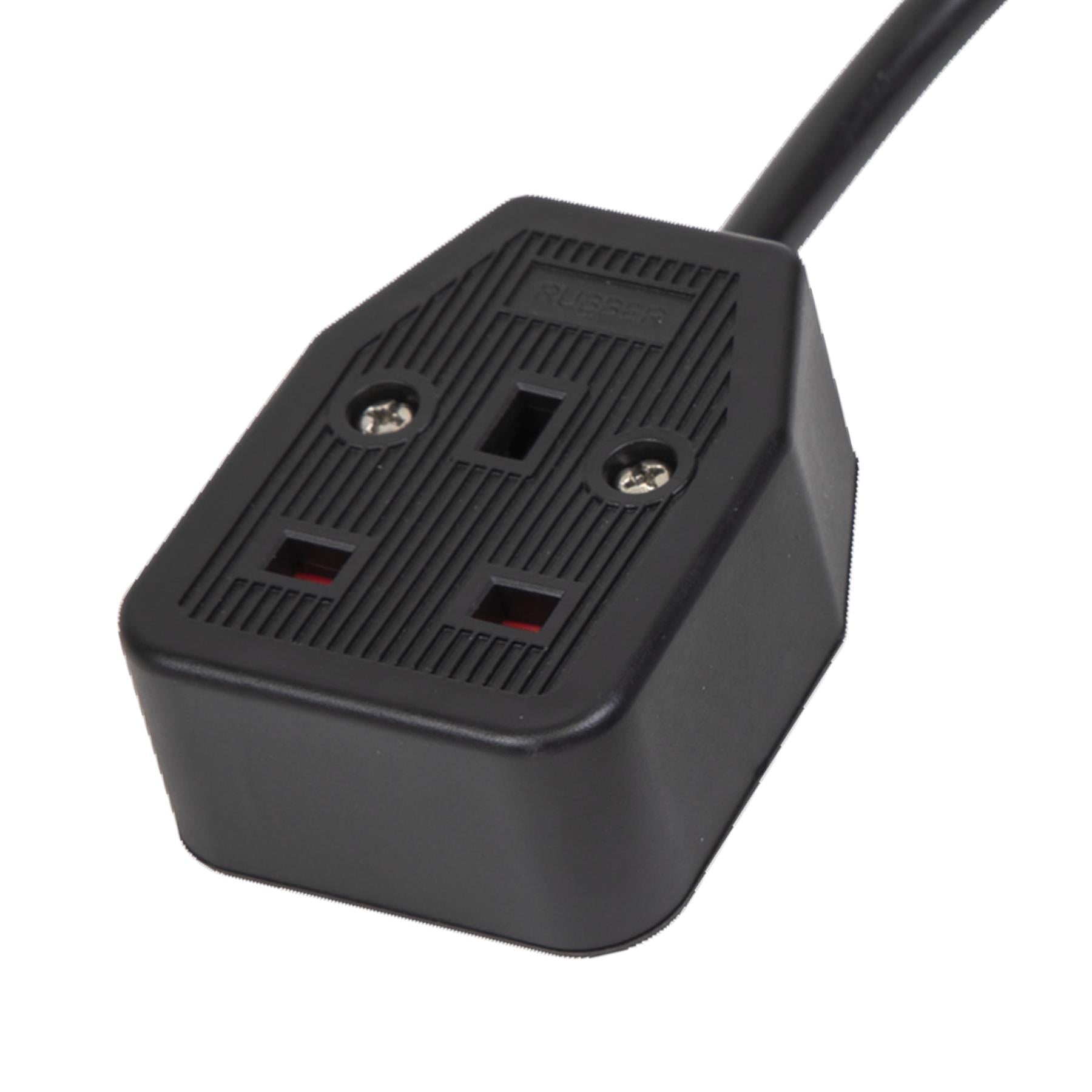 16A/13A Trailing Socket & Cable Set  UK socket and 2P+E plug rated at 230V 16A. Sealey