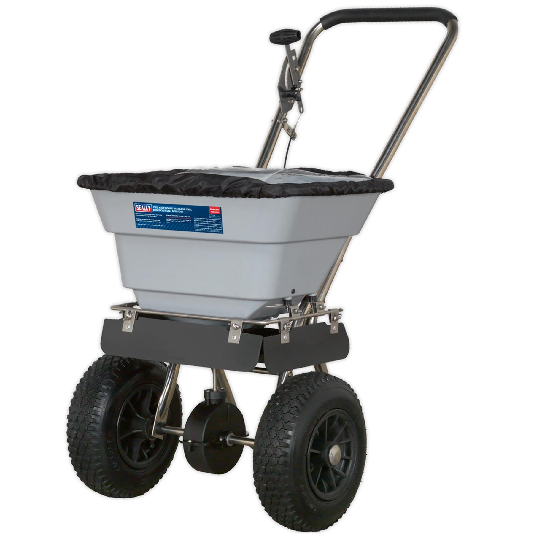 Sealey Stainless Steel Broadcast Salt Spreader 37kg Walk Behind