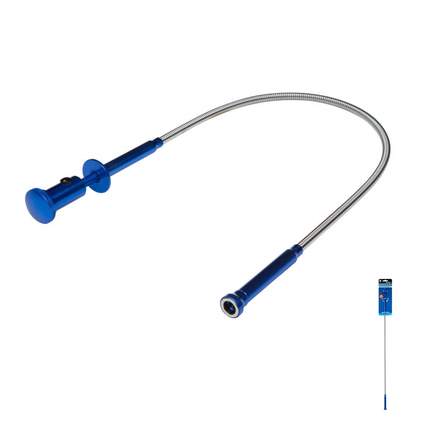 BlueSpot Tools 2-in-1 Pick Up Tool With LED Light, 560mm Long Flexible