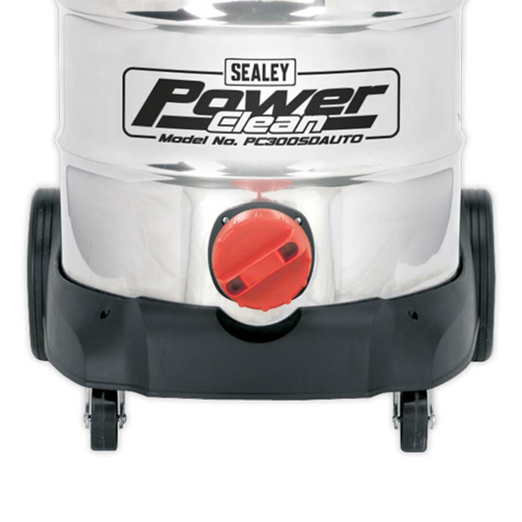 Sealey Vacuum Cleaner Ind 30L 1400W/230V Stainless Drum Auto Start