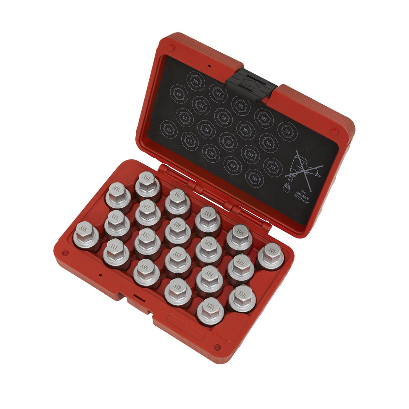 Sealey Locking Wheel Nut Key Set 20pc - Vauxhall-A - SX214
