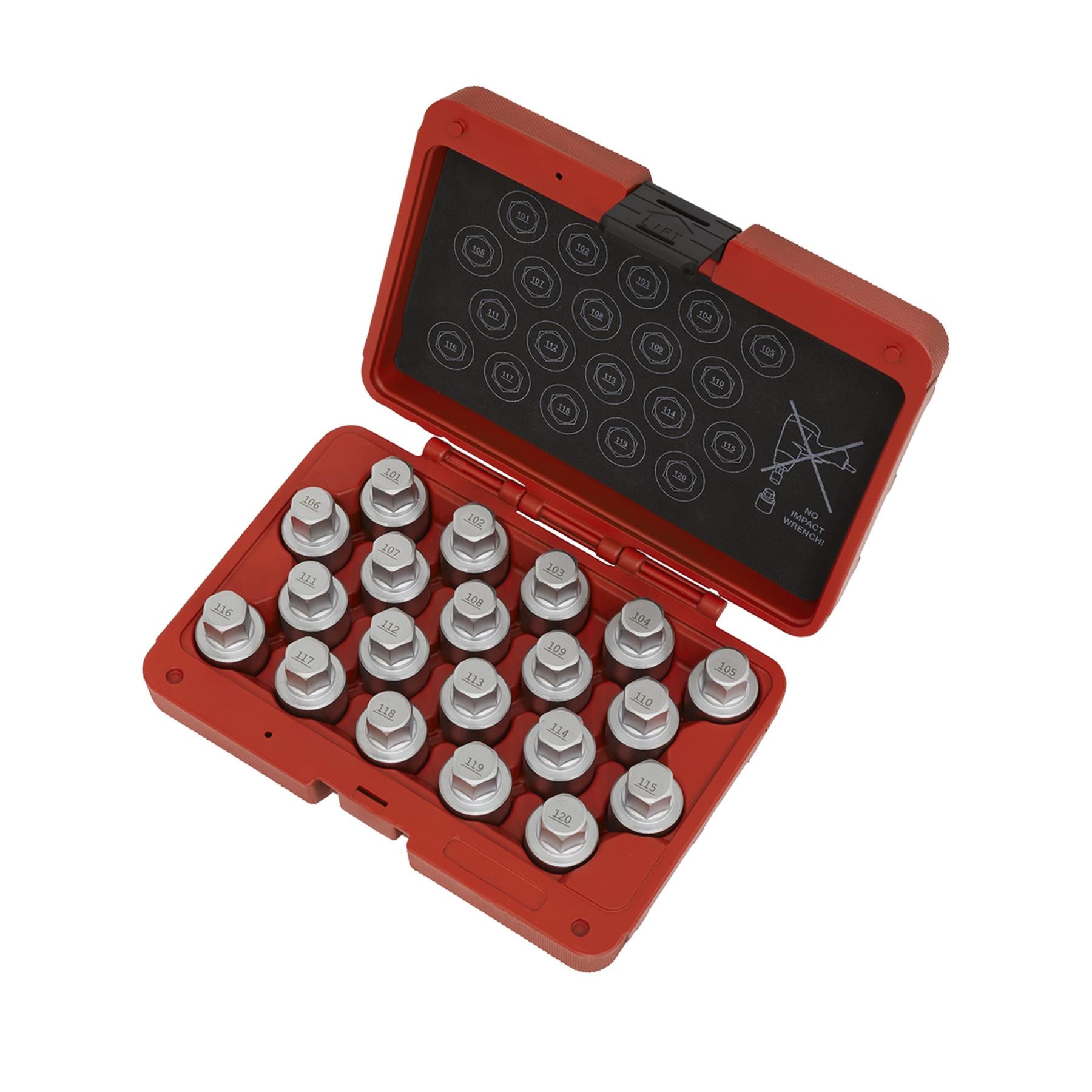 Sealey Locking Wheel Nut Key Set 20pc - Vauxhall-A - SX214