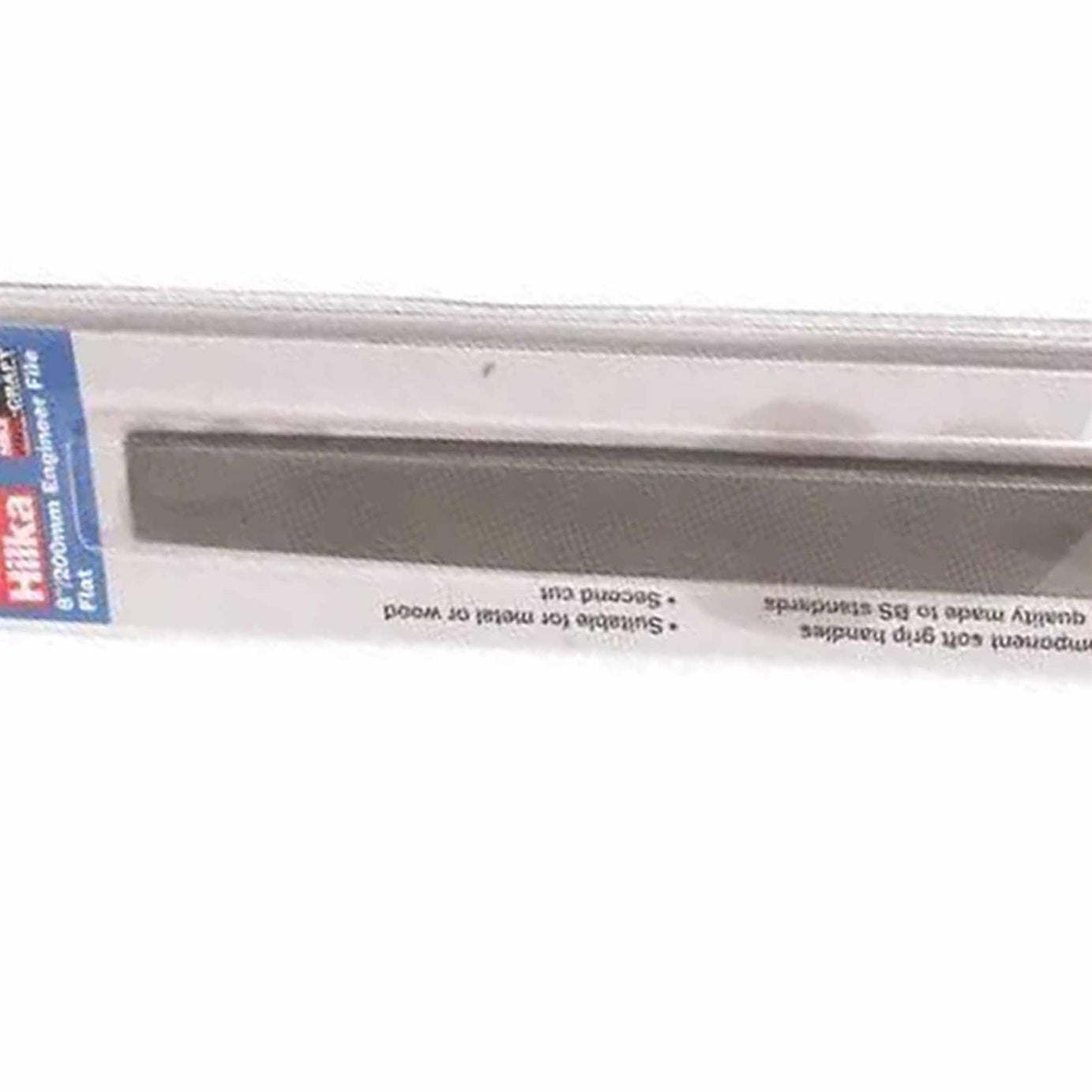 Large 8" Flat File 200mm Engineers Cross Second 2nd Cut Hand Filer Wood Metal