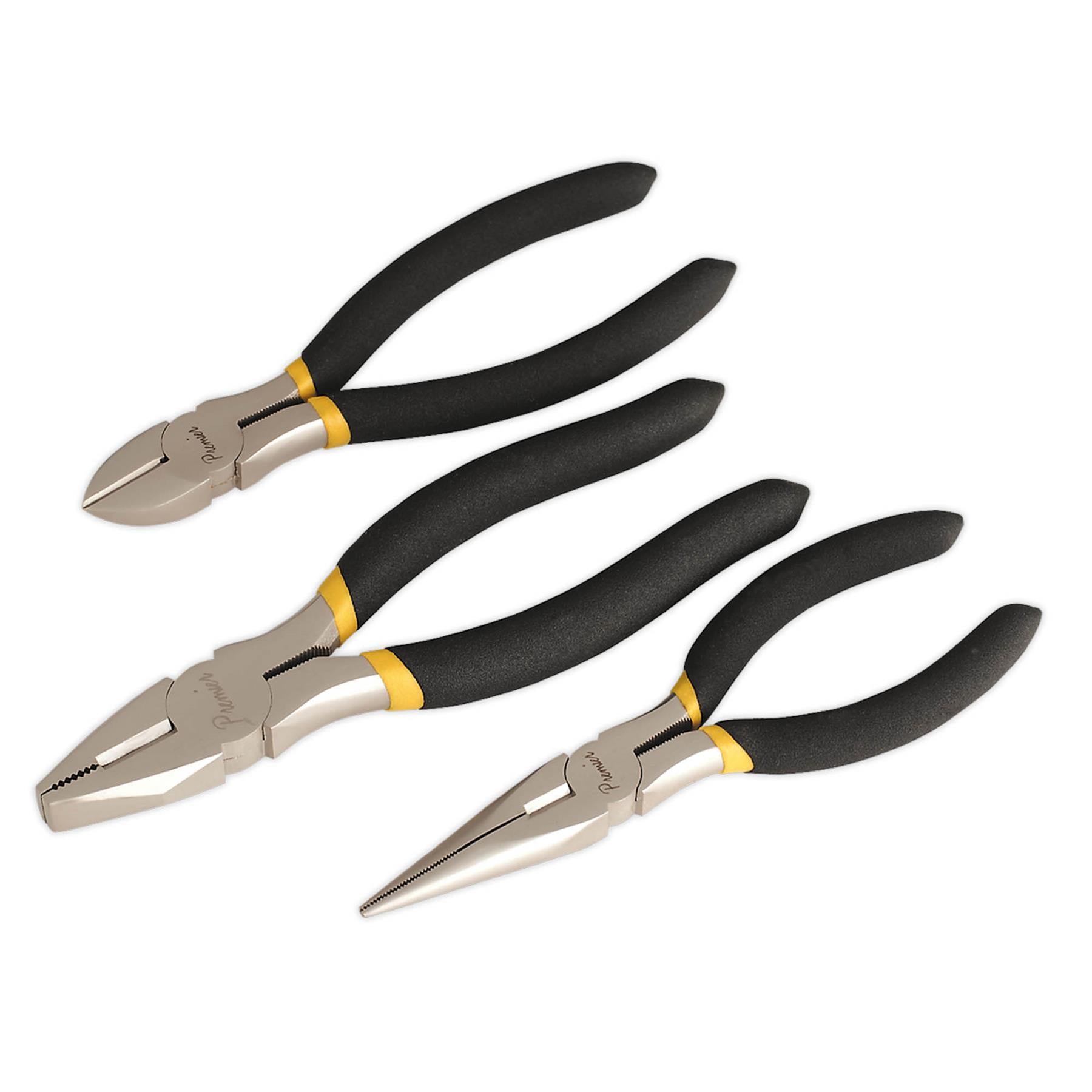 Sealey Pliers Set 3pc Ni-Fe Finish