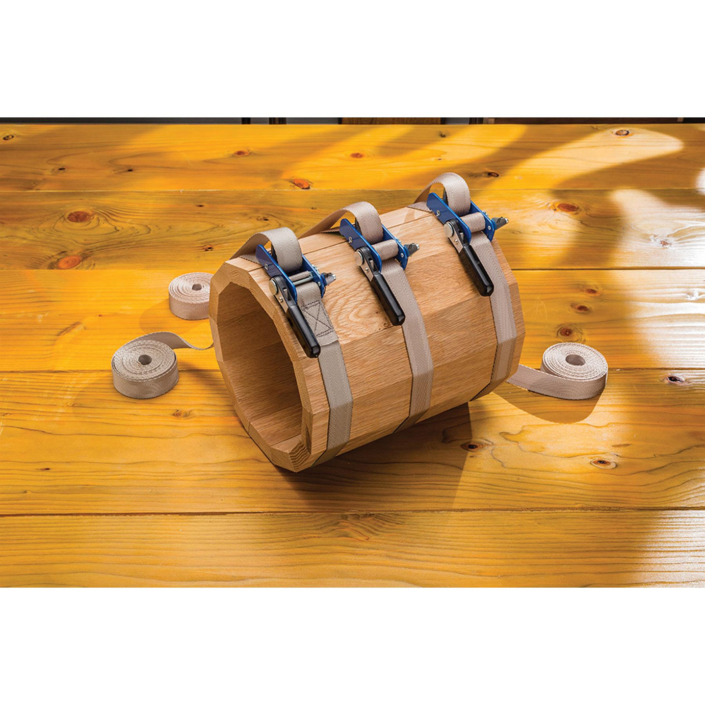 Band Clamp Reinforced Webbing With Ratcheting Handle 25mmx4.58m(1" x 15')