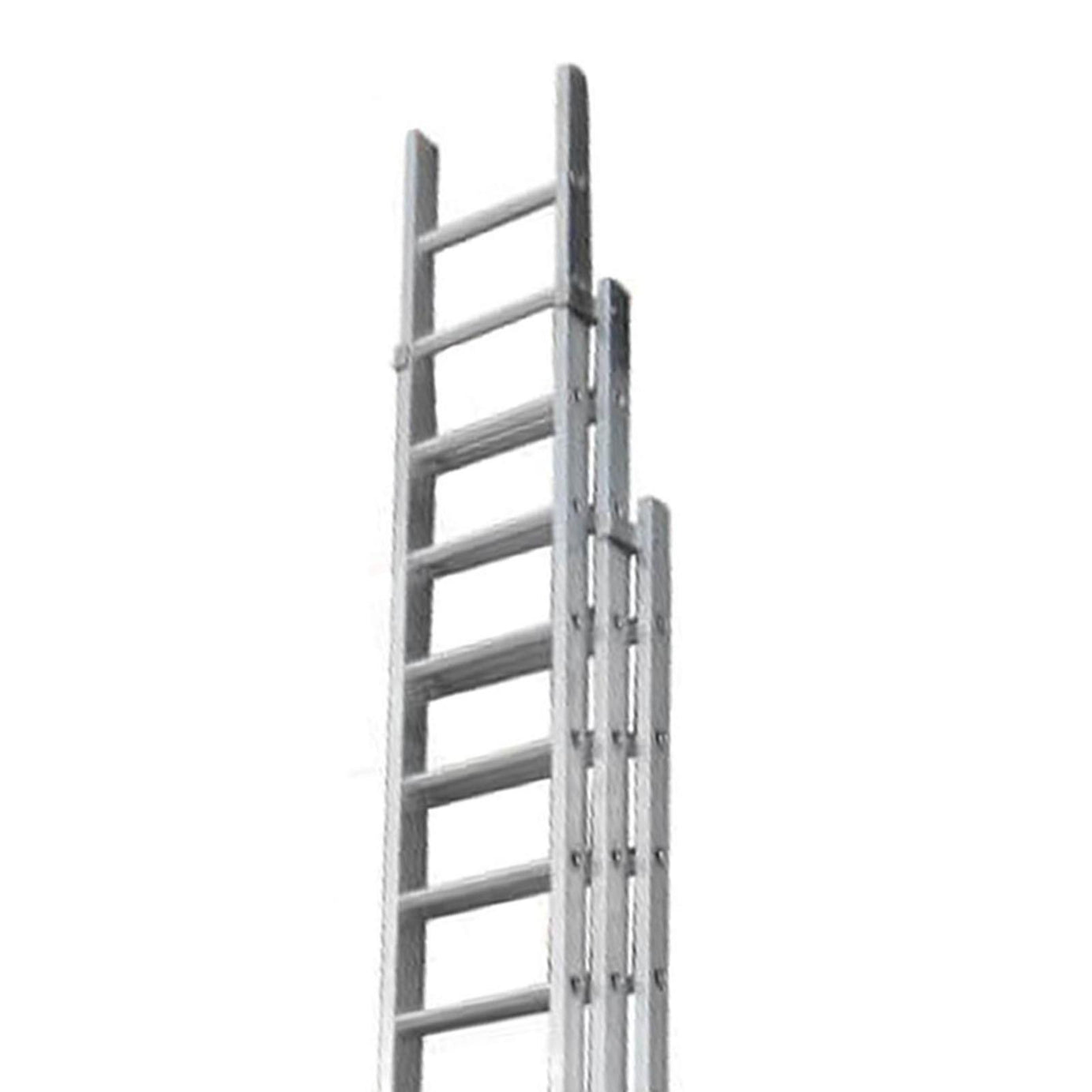 Dapetz PRo 13 Rung Aluminium Extension Ladder 3.5m, Triple Section, Made In Uk