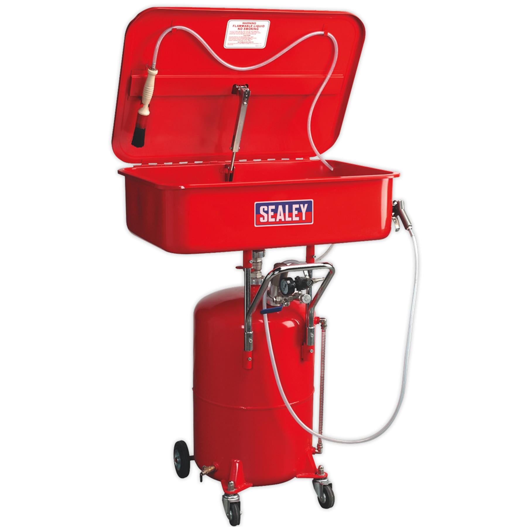 Sealey Mobile Parts Cleaning Tank Air Operated with Reservoir