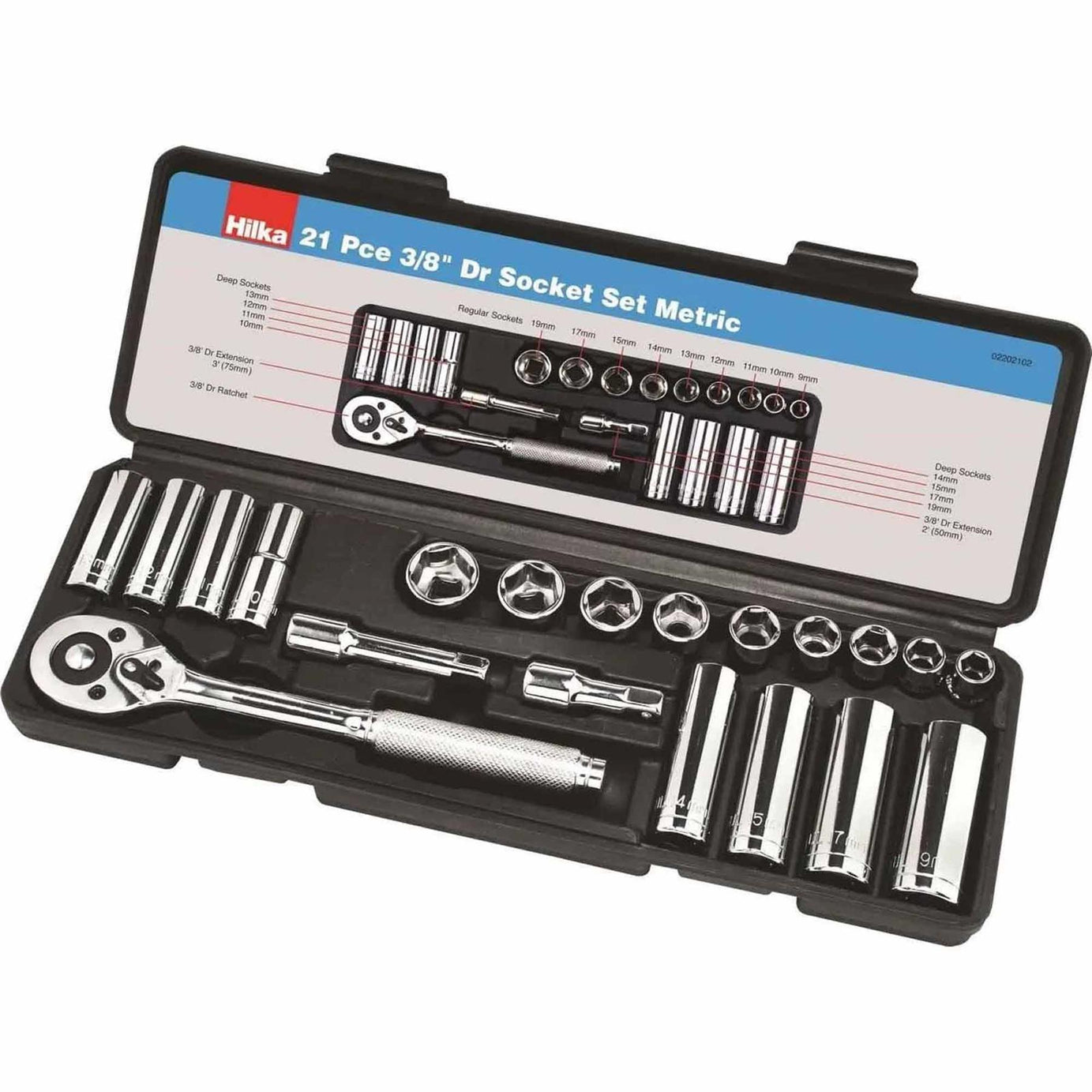 Hilka 3/8" Drive Socket Set