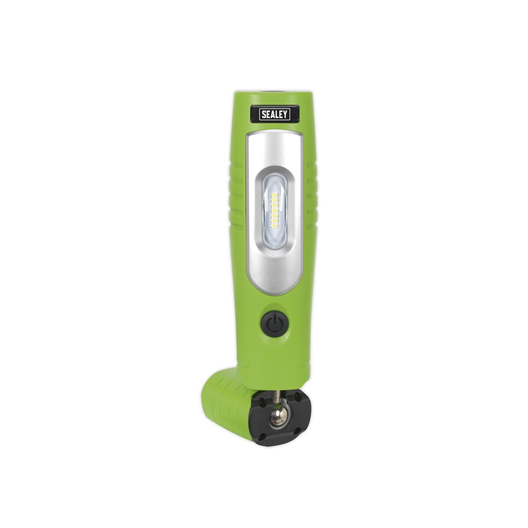 Sealey R/Charge 360 Insp Light 7 SMD & 3W SMD LED Green Li-ion