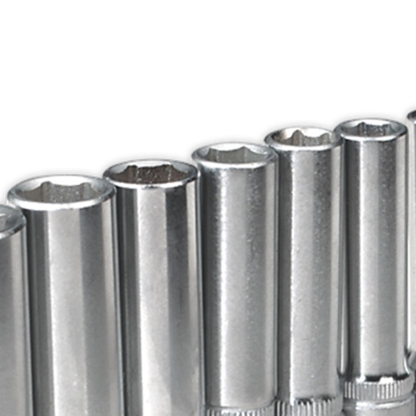 Sealey Socket Set 9pc 1/4"Sq Drive 6pt Deep WallDrive Imperial