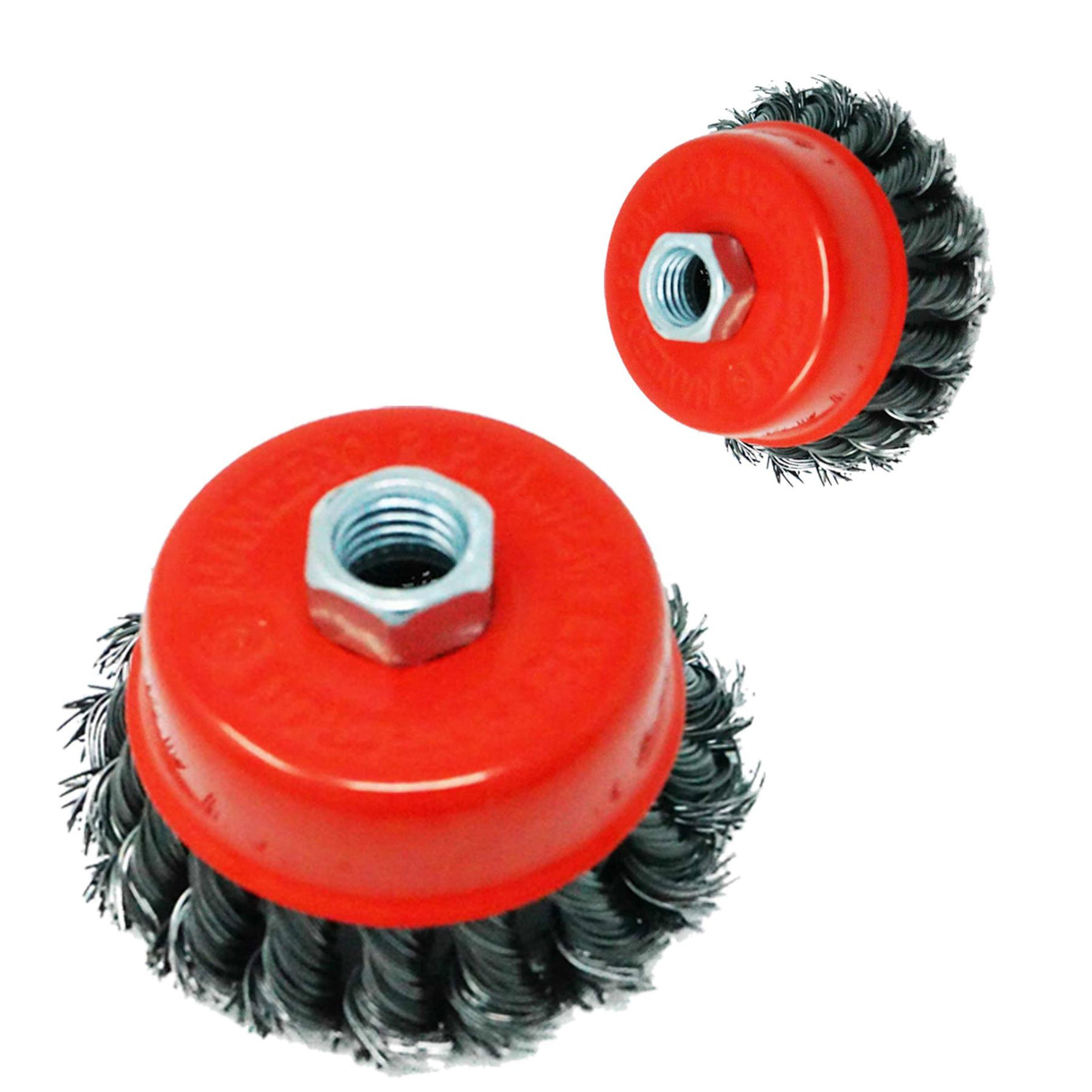 10x Twist Knot Wire Wheel Cup Brush 3" M14 for For Rust And Paint Removal