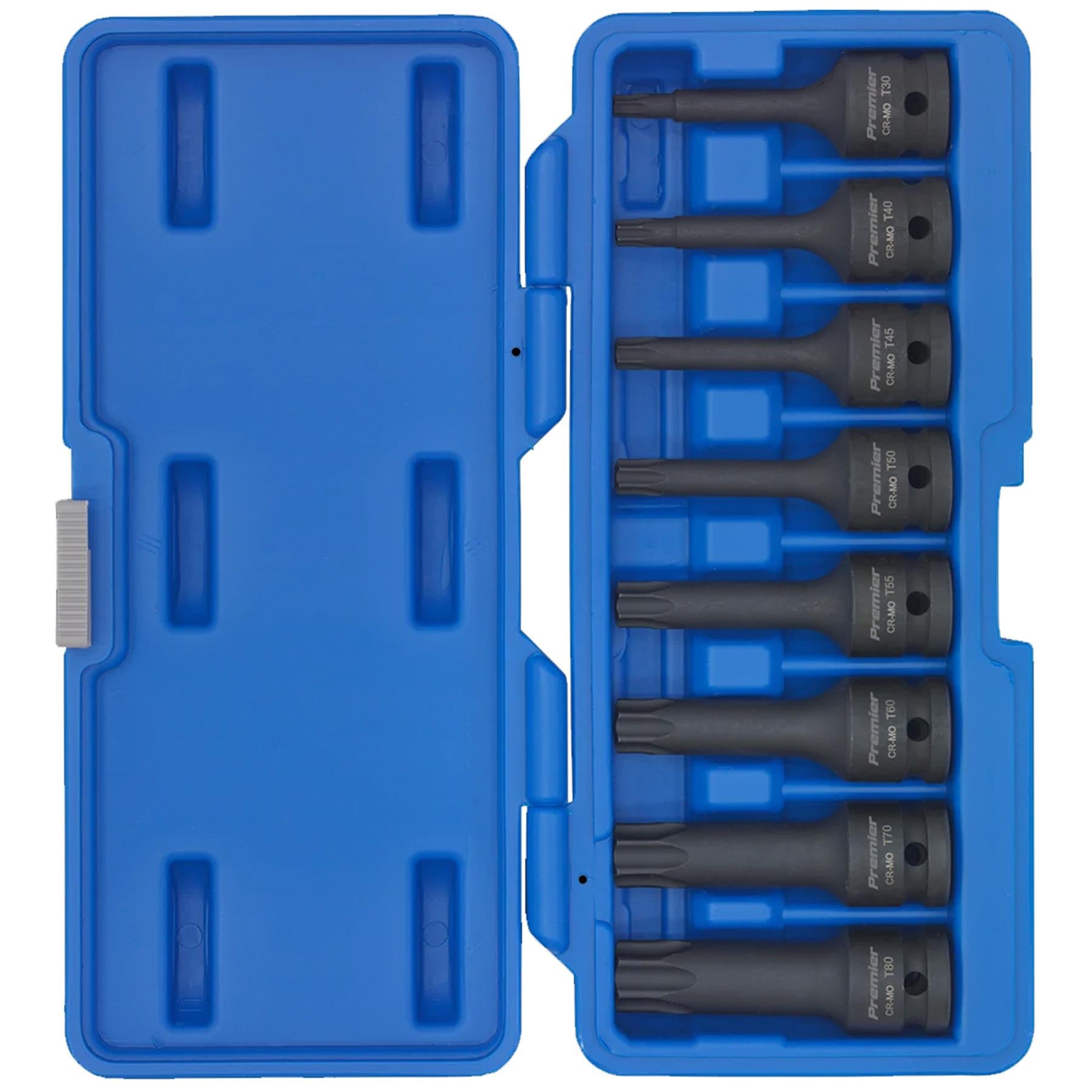 Sealey Impact TRX-Star* Socket Bit Set 8pc 1/2"Sq Drive