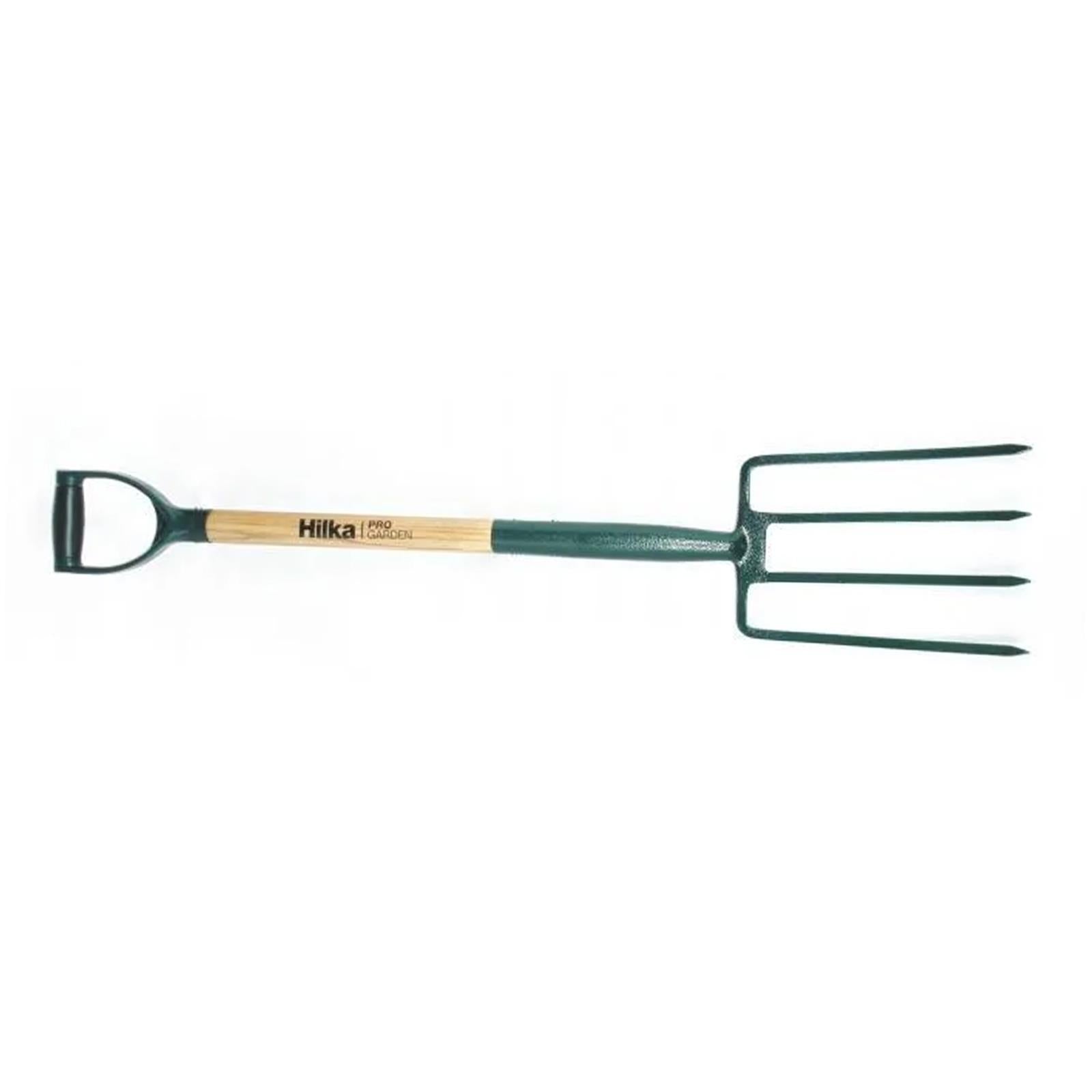 Carbon Steel ergonomic soft grip handle and hardwood shaft Digging Fork