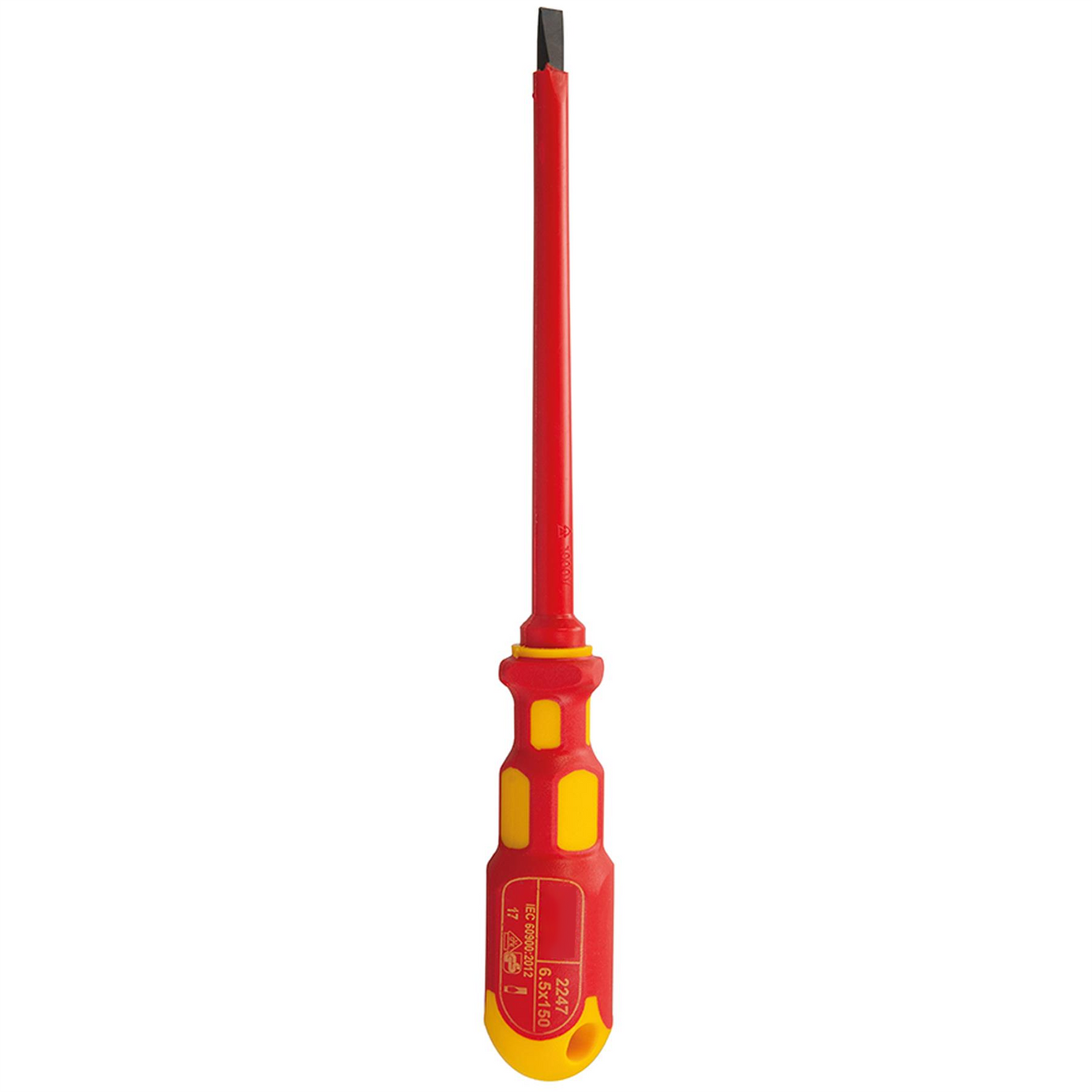 King Dick 6.5 X 150mm Vde Screwdriver Slotted British Made Comfort Grip