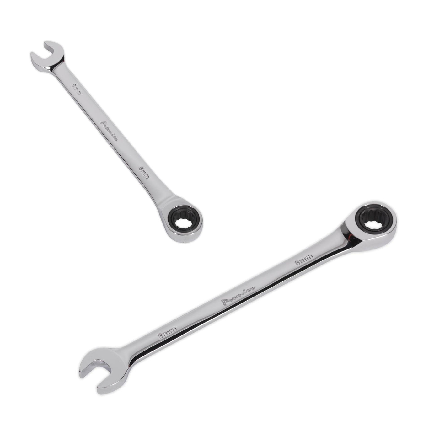Sealey Ratchet Combination Spanner 8mm Chrome Vanadium Steel