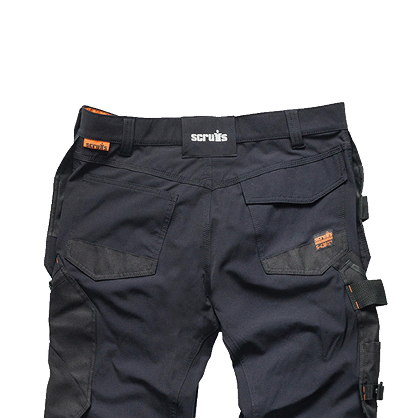 Scruffs Black Flex Work Flexible Slim Fit Trousers - Pro Flex / Plus / Holster 32R