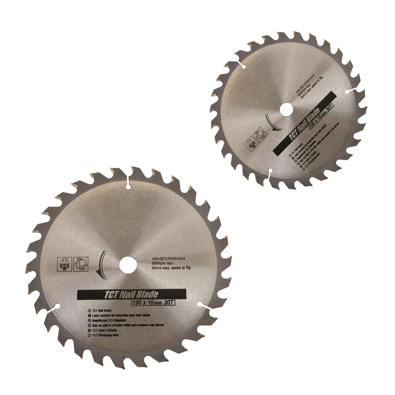 TCT Nail Blade 30T Circular Saw Blade 190mm X 16 Wood Mdf Hardwood Quality