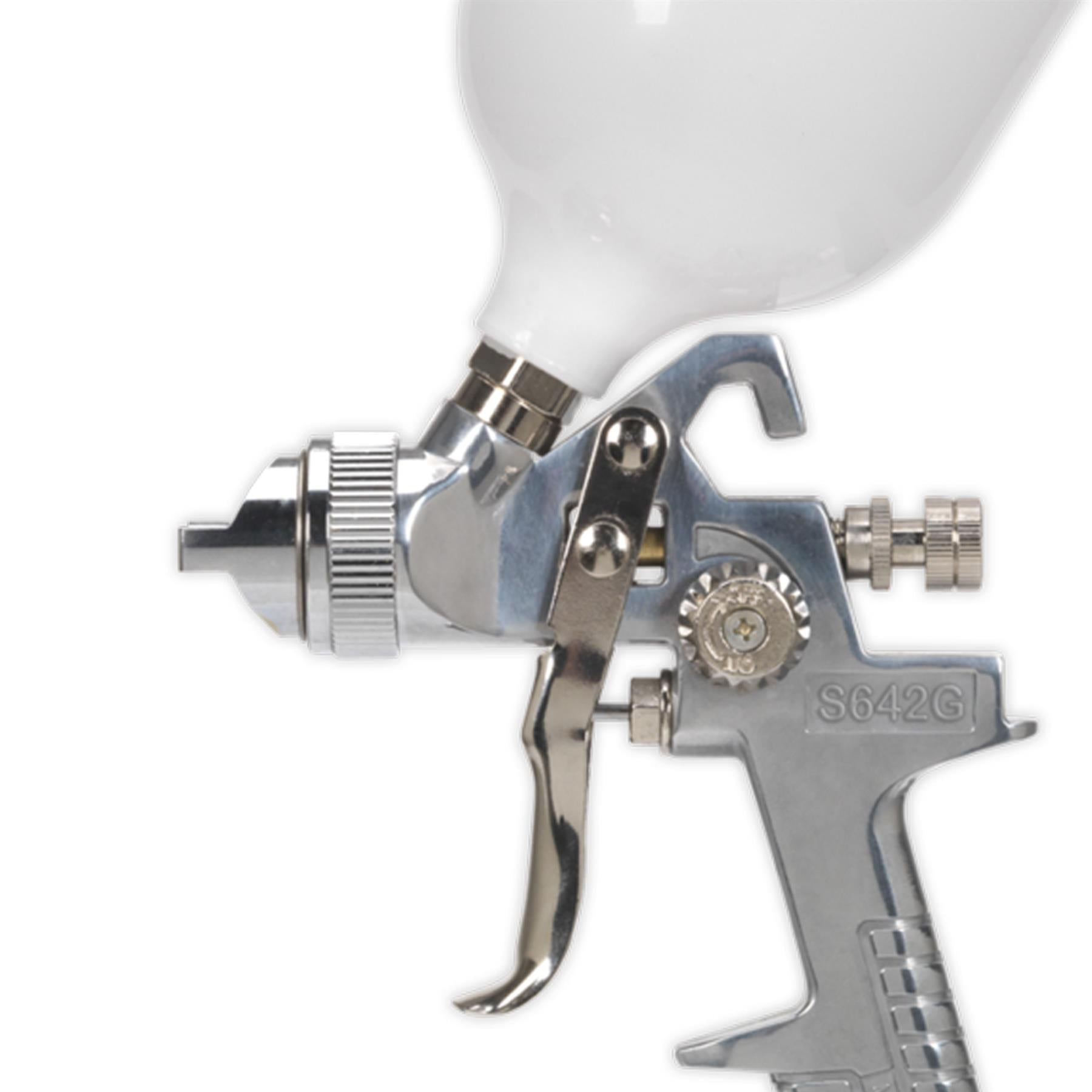Sealey Spray Gun Gravity Feed 1.8mm Set-Up