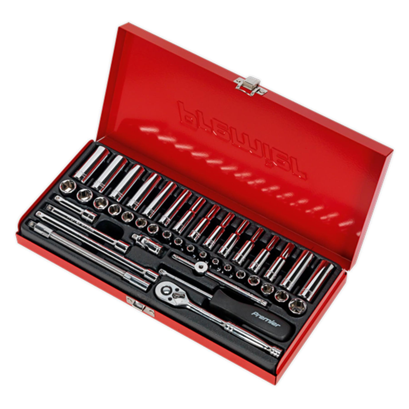 Sealey Socket Set 41pc 1/4"Sq Drive 6pt WallDrive� - Metric/Imperia