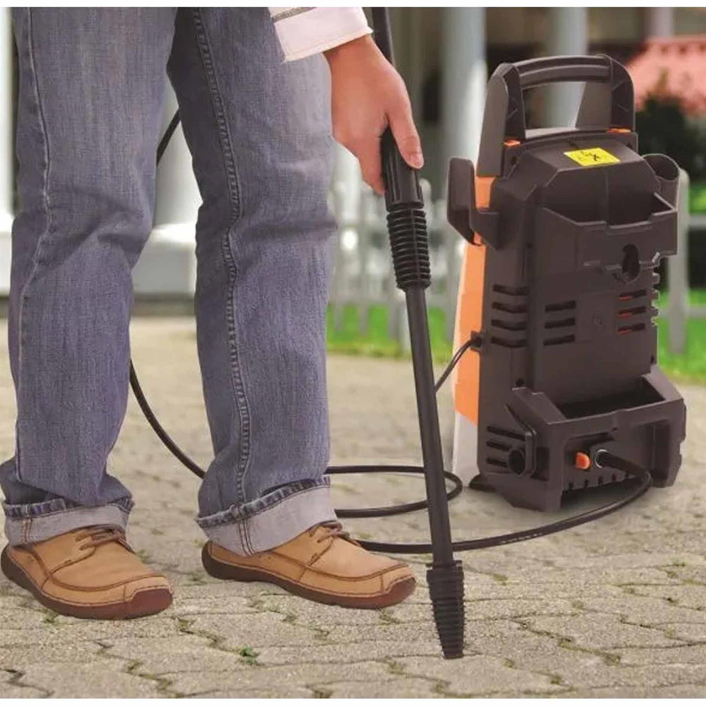 1400W Pressure Washer 100 Bar Pressure Water Jet Home, Car And Patio Cleaner